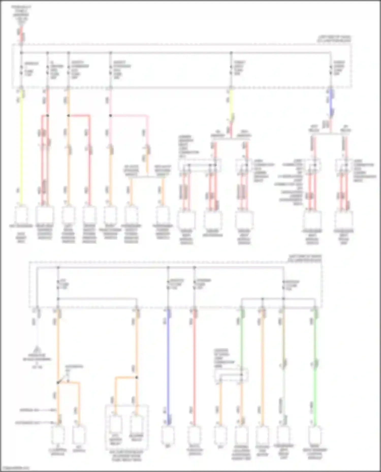 Wiring diagram w/o memory for Hyundai Sonata VIII (2019-2023) (5 of 7)