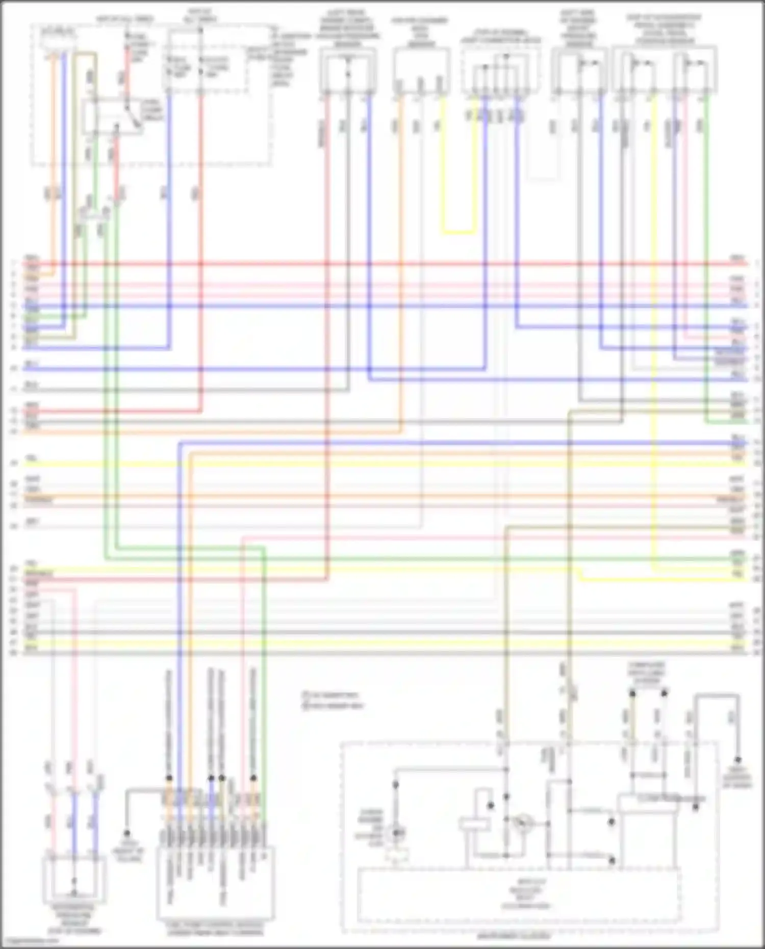 Wiring diagram w/o smart key for Hyundai Sonata VIII (2019-2023) (9 of 12)