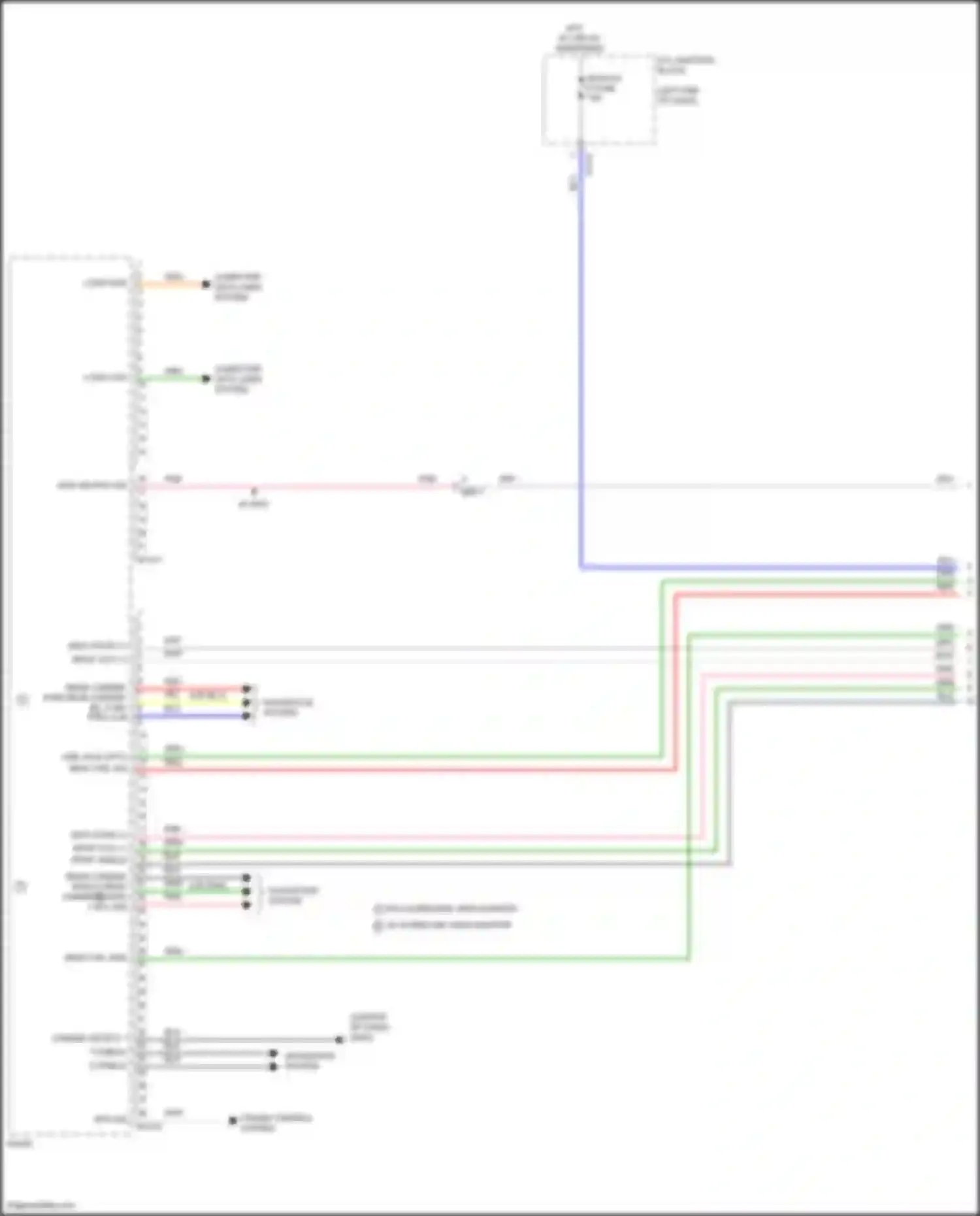 Wiring diagram w/o surround view monitor for Hyundai Sonata VIII (2019-2023) (4 of 5)