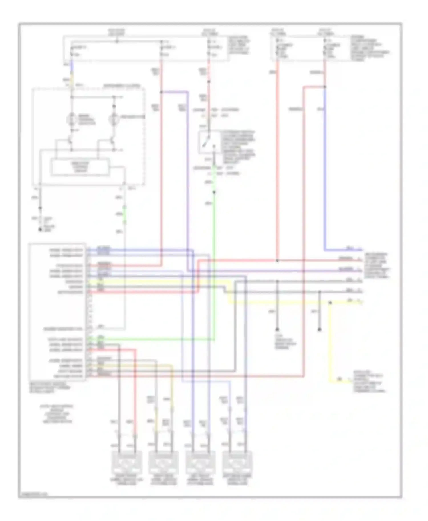 Tiburon Hyundai I facelift (1999-2002): Anti-lock brake circuits
