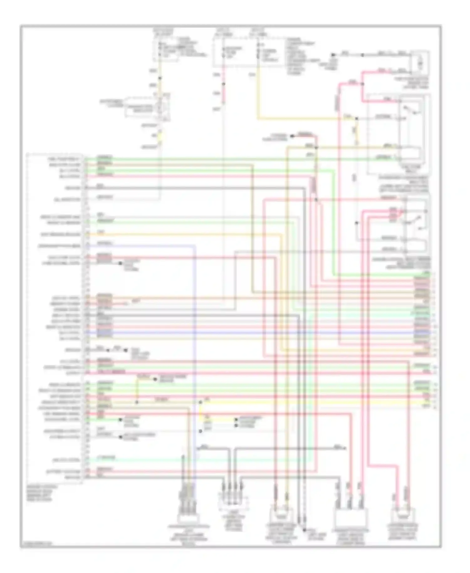 Tiburon Hyundai I facelift (1999-2002): Wiring diagram engine performance 2.0ls (1 of 3)