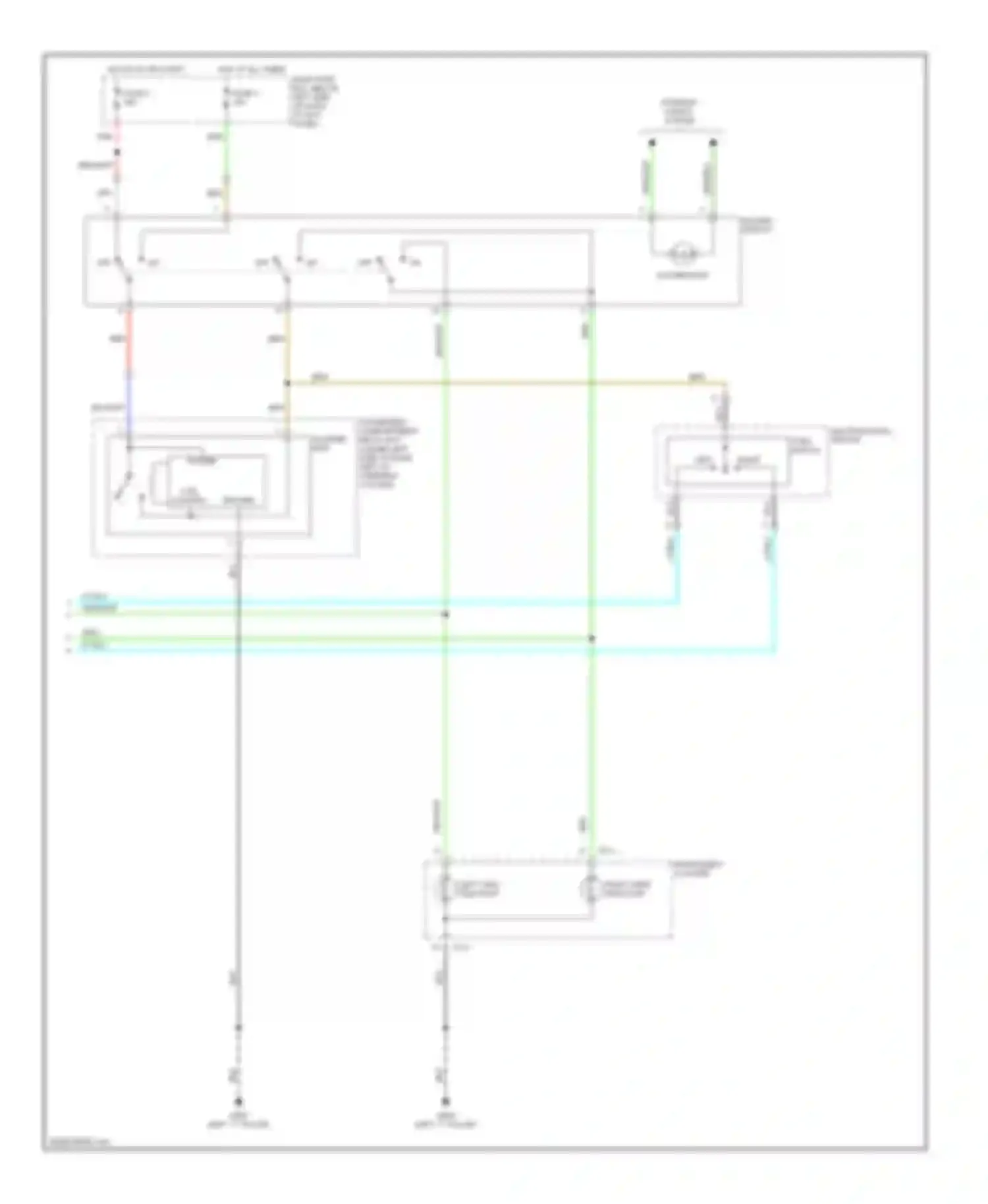 Tiburon Hyundai I facelift (1999-2002): Exterior lamps circuit (2 of 2)