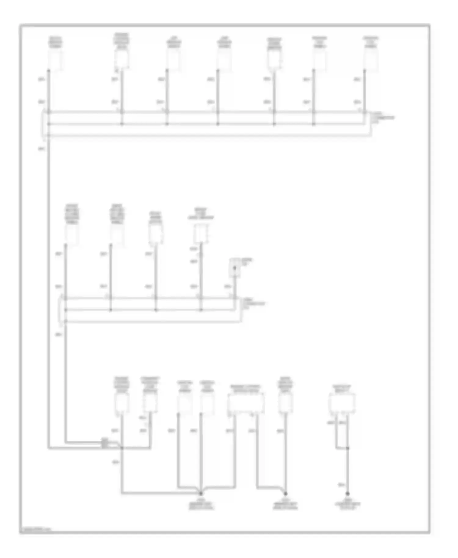 Tiburon Hyundai I facelift (1999-2002): Ground distribution circuit (3 of 3)