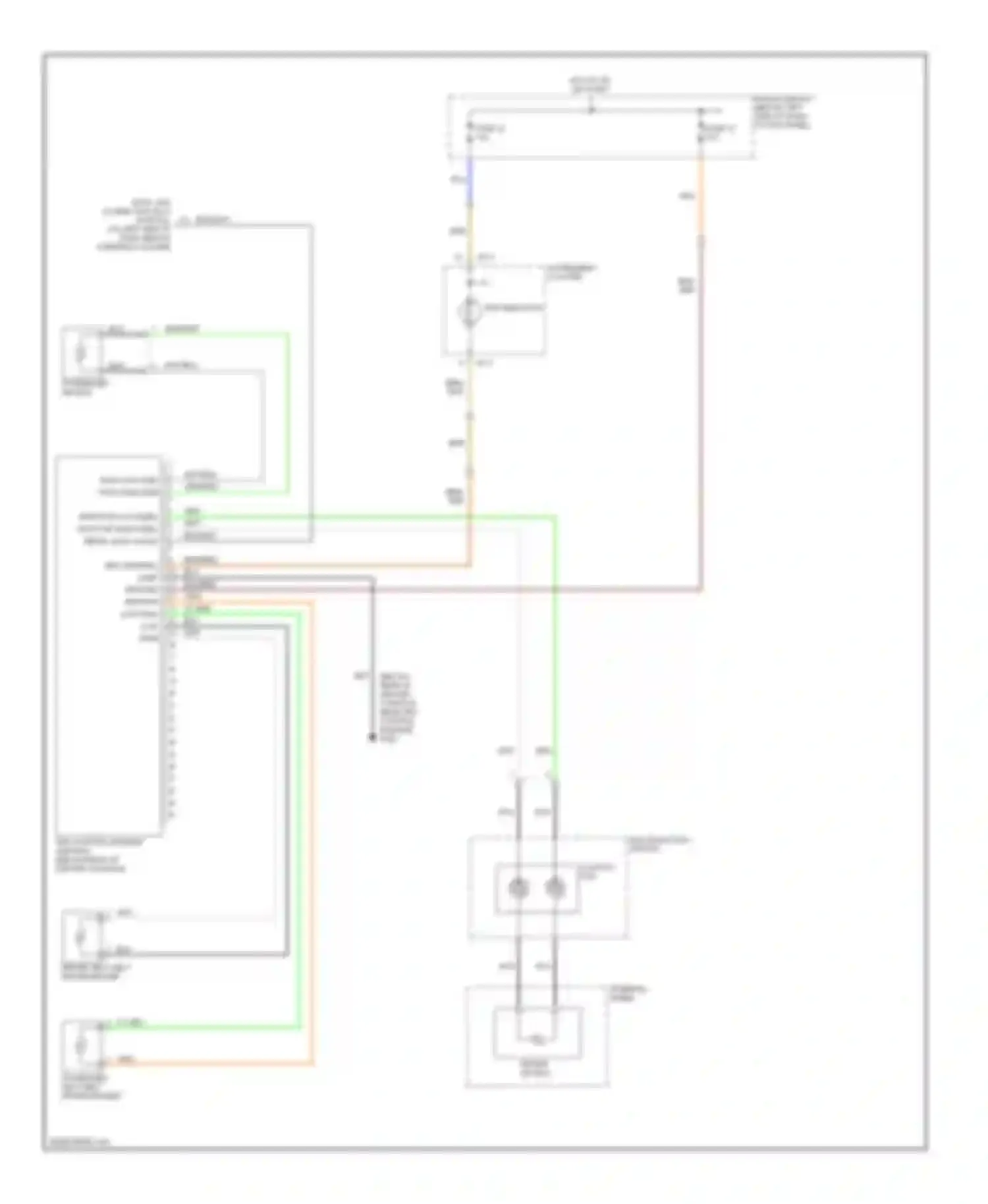 Tiburon Hyundai I facelift (1999-2002): Supplemental restraint circuit