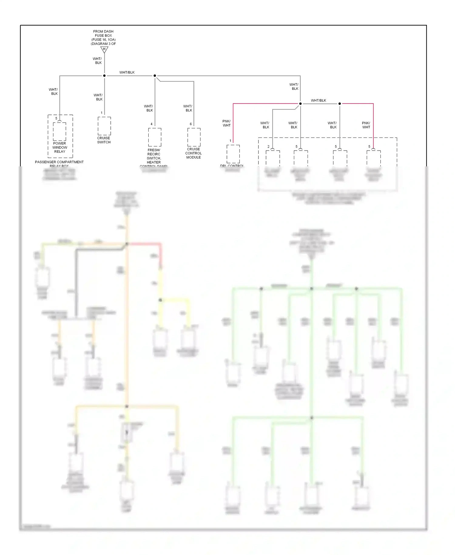 Wiring diagram drl control module for Hyundai Tiburon I facelift (1999-2002) (1 of 1)