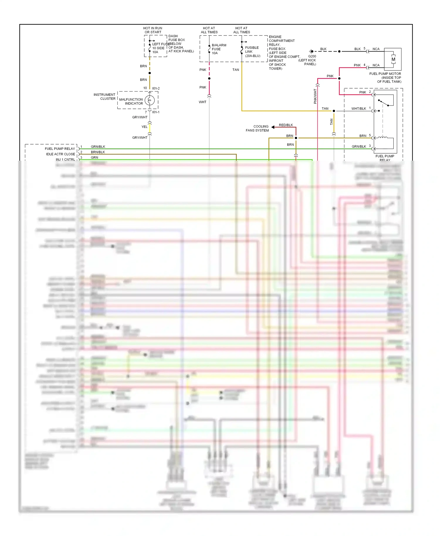 Wiring diagram pnk tp sensor output for Hyundai Tiburon I facelift (1999-2002) (1 of 1)