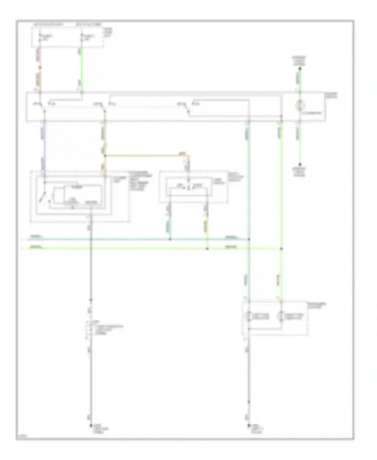 Tiburon Hyundai I (1996-1999): Exterior lamps circuit (2 of 2)