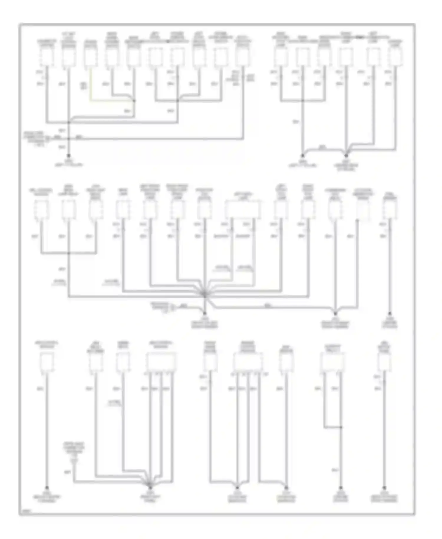 Tiburon Hyundai I (1996-1999): Ground distribution circuit (2 of 3)