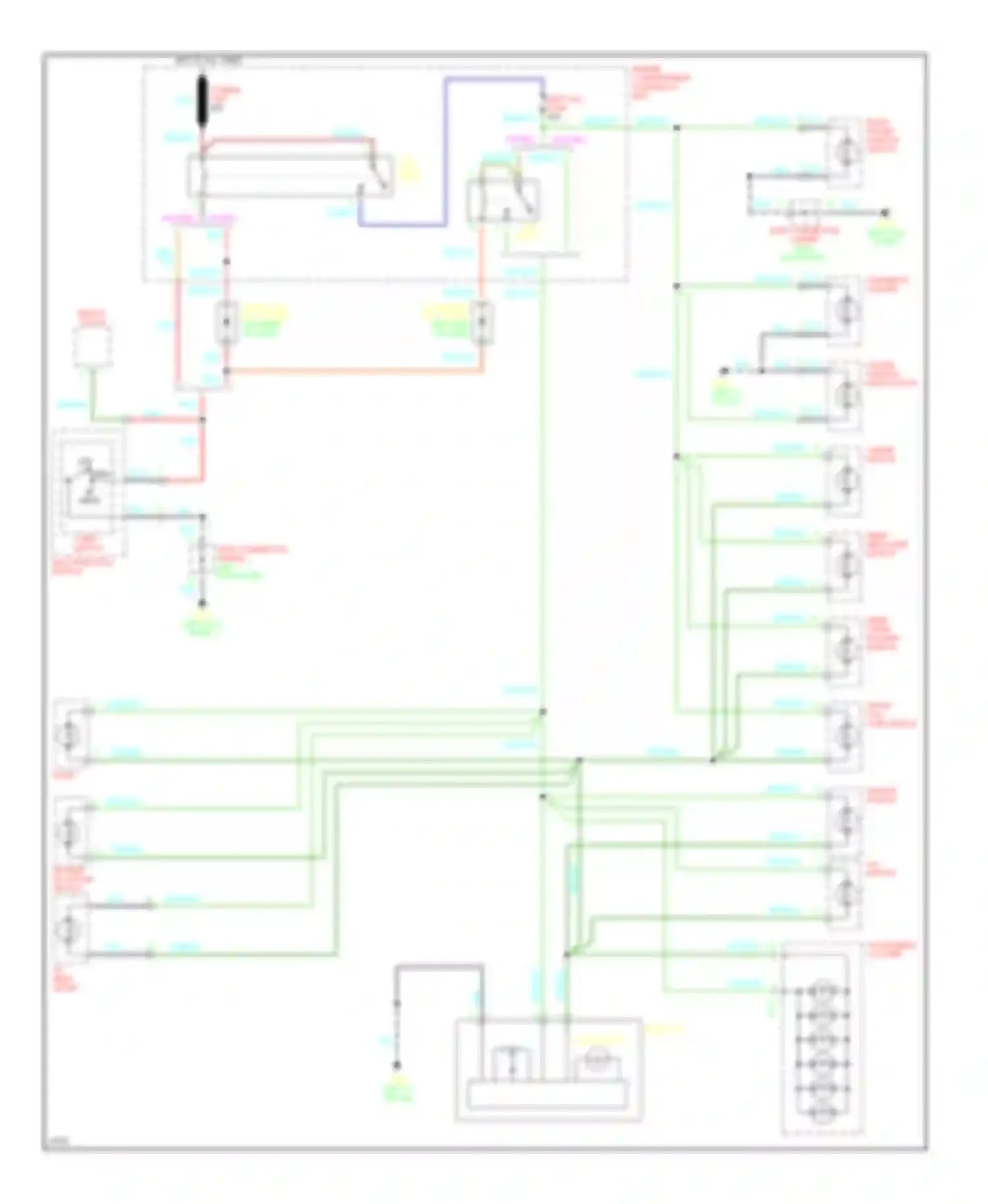 Tiburon Hyundai I (1996-1999): Instrument illumination circuit