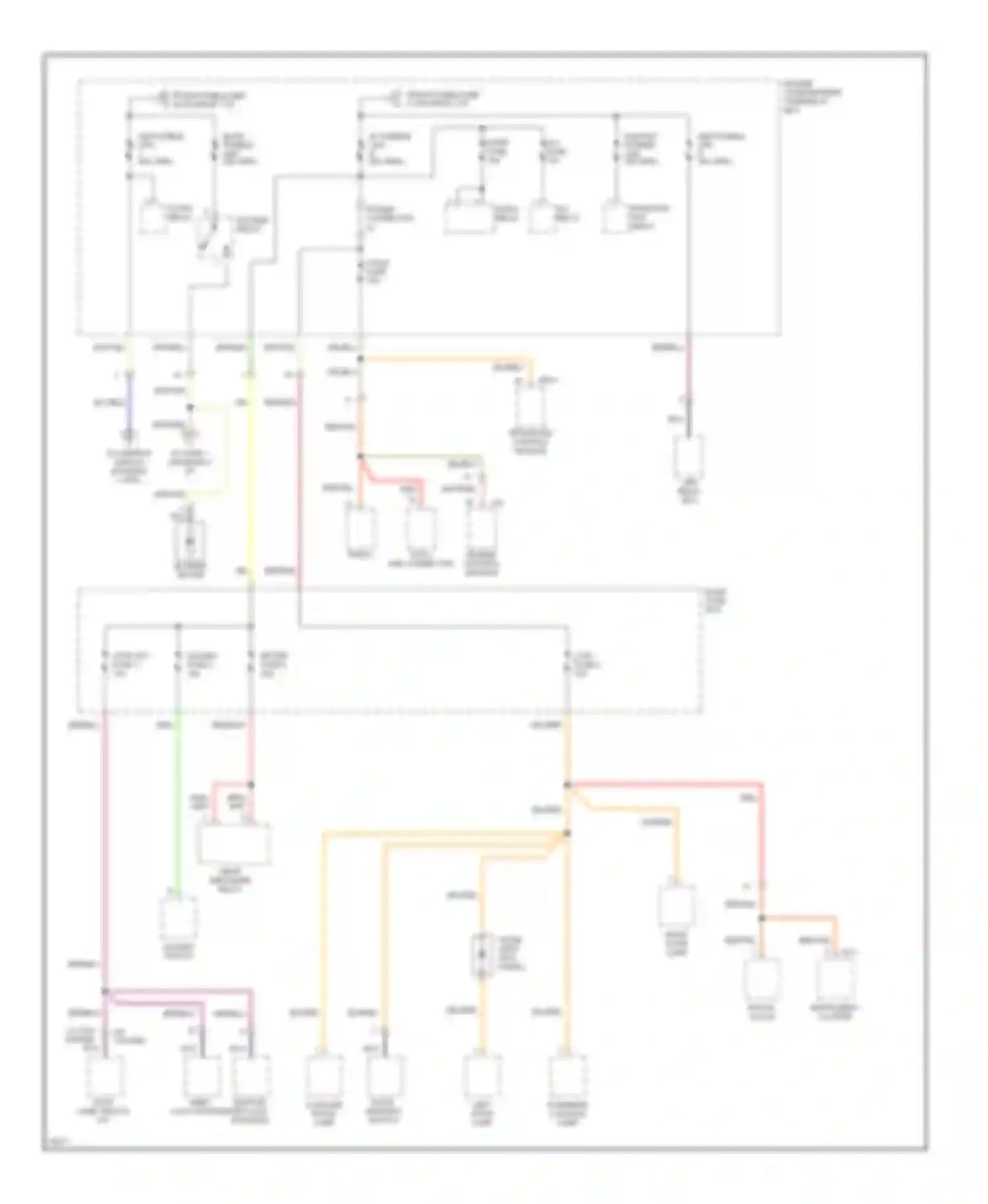 Tiburon Hyundai I (1996-1999): Power distribution circuit (2 of 4)