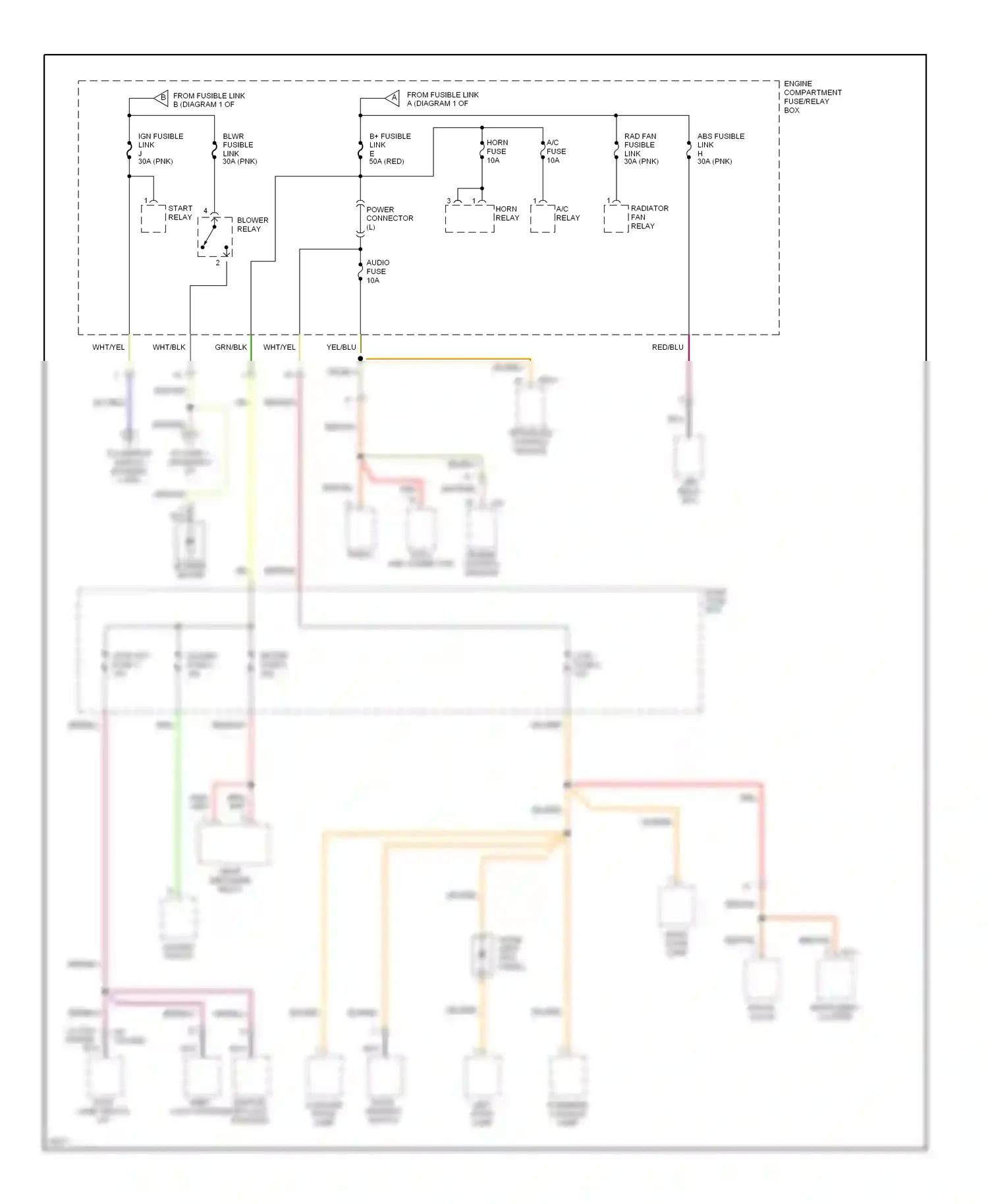 Wiring diagram data link connector for Hyundai Tiburon I (1996-1999) (1 of 1)