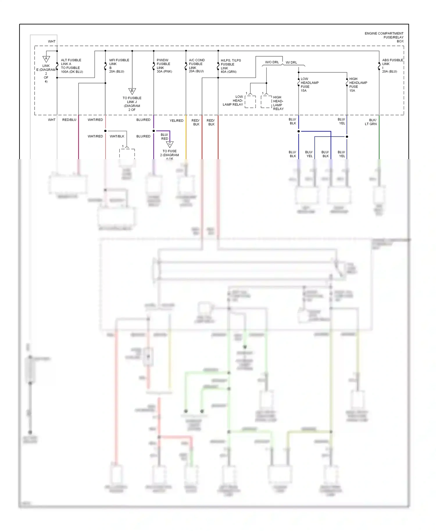 Wiring diagram drl control module for Hyundai Tiburon I (1996-1999) (2 of 3)