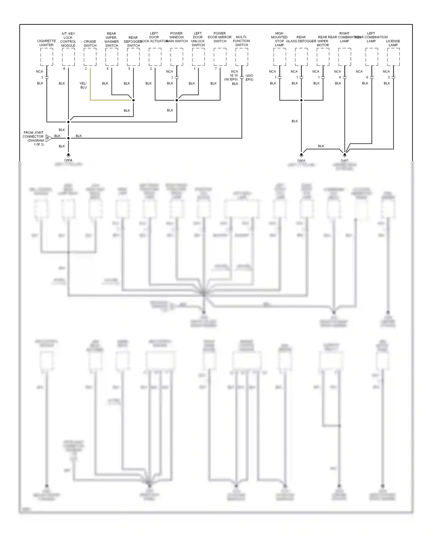 Wiring diagram maf sensor for Hyundai Tiburon I (1996-1999) (1 of 1)