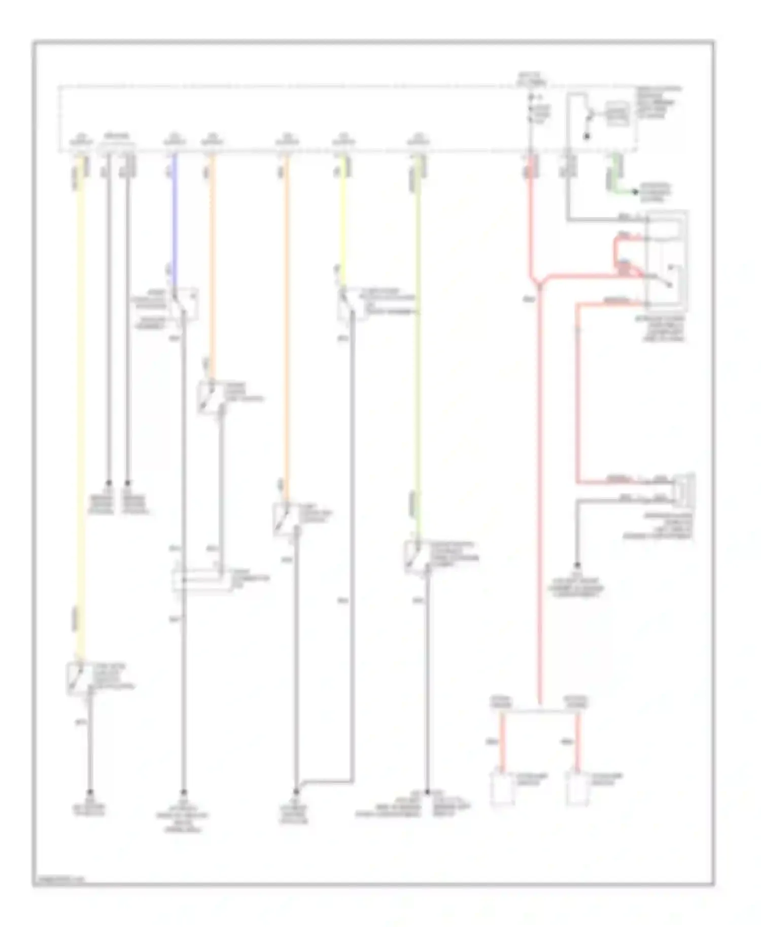 Tiburon Hyundai II facelift (2007-2009): Forced entry circuit