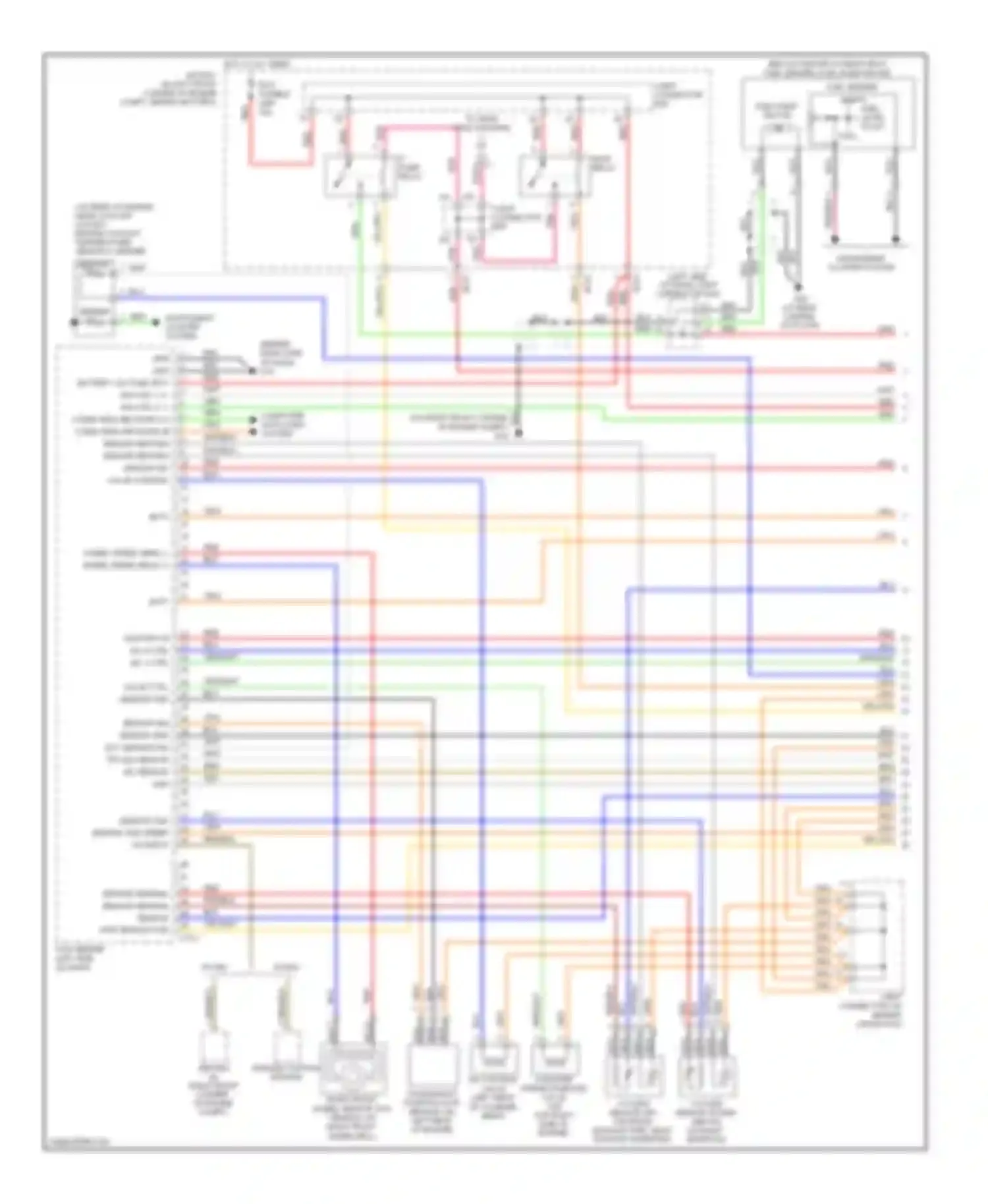 Tiburon Hyundai II facelift (2007-2009): Wiring diagram engine performance 2.0l (1 of 4)