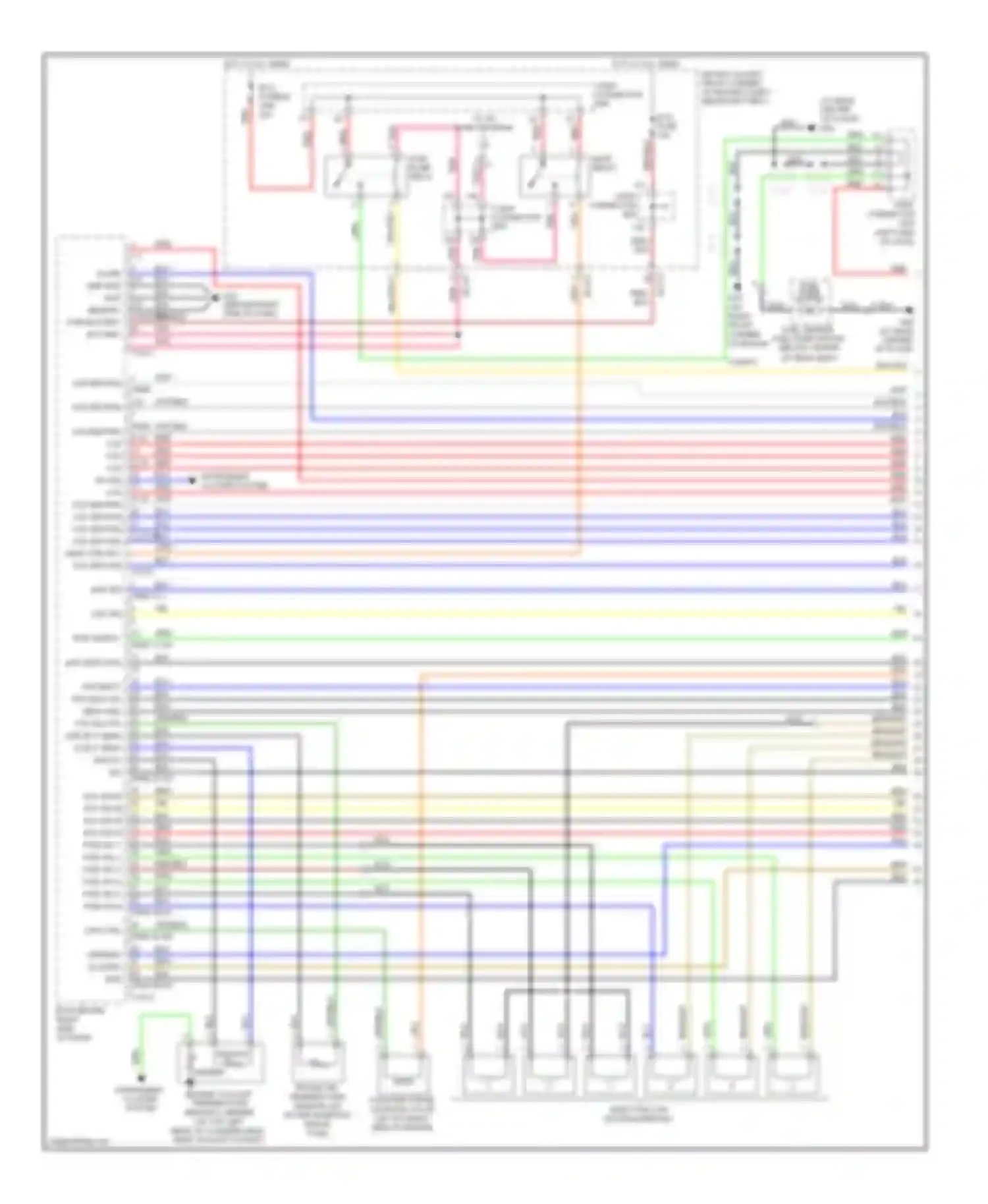 Tiburon Hyundai II facelift (2007-2009): Wiring diagram engine performance 2.7l (1 of 4)