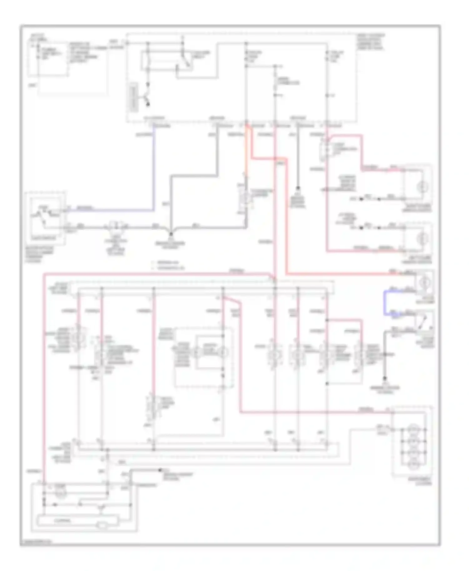 Tiburon Hyundai II facelift (2007-2009): Instrument illumination circuit