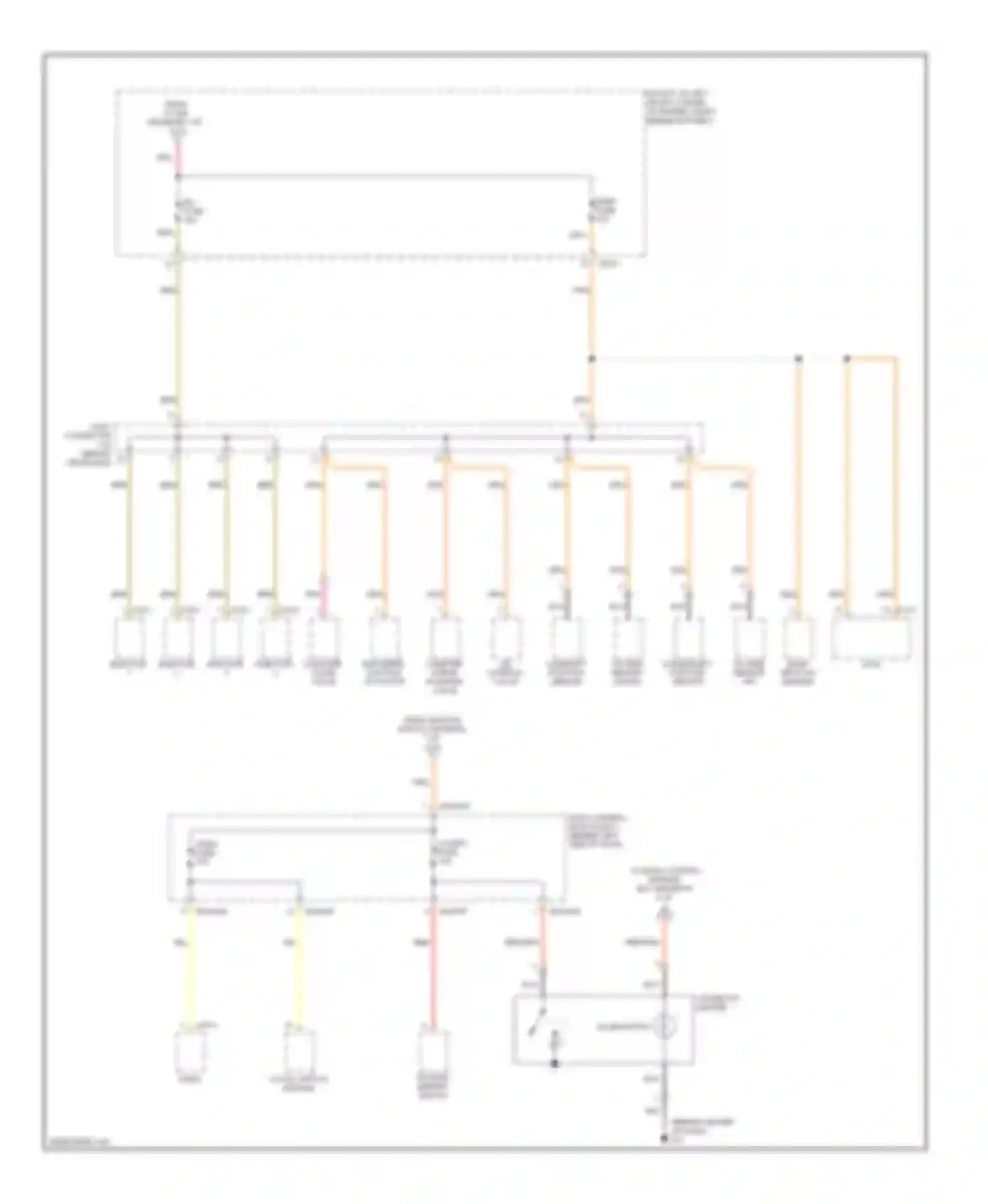 Tiburon Hyundai II facelift (2007-2009): Power distribution circuit (2 of 8)