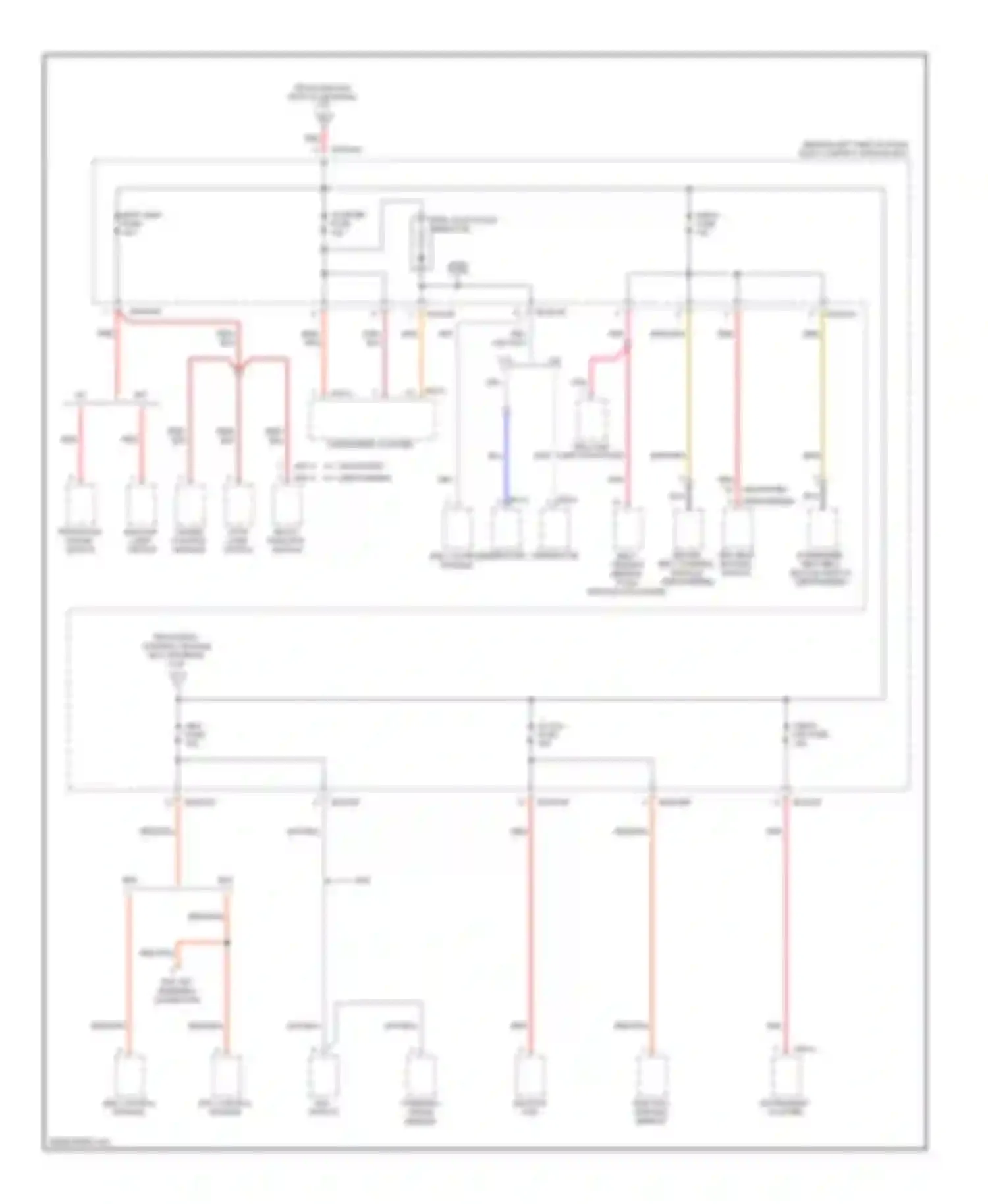 Tiburon Hyundai II facelift (2007-2009): Power distribution circuit (5 of 8)