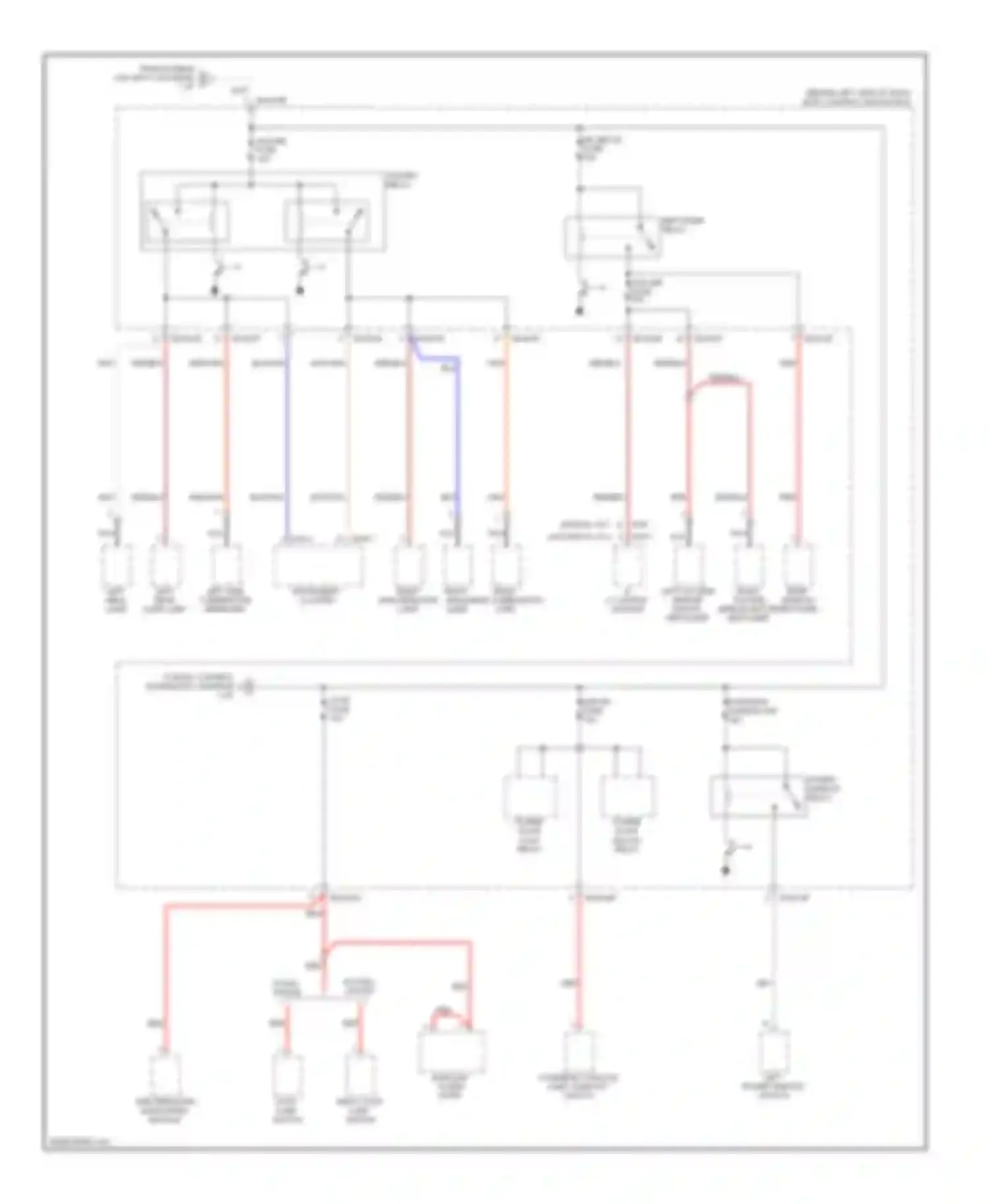 Tiburon Hyundai II facelift (2007-2009): Power distribution circuit (6 of 8)