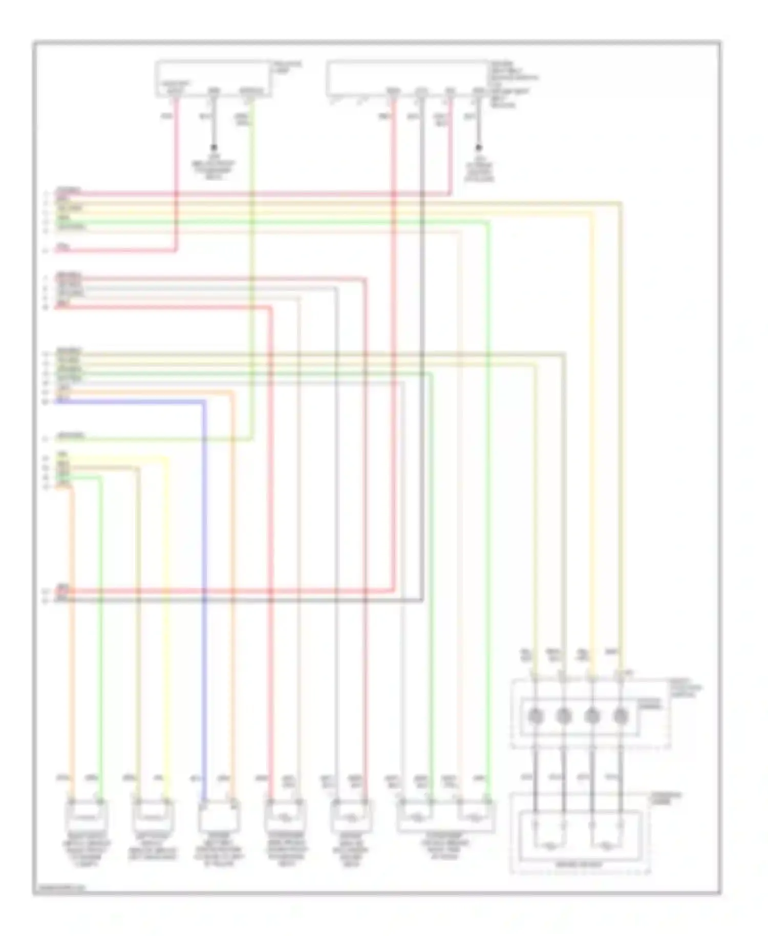 Tiburon Hyundai II facelift (2007-2009): Supplemental restraints circuit, advanced (2 of 2)