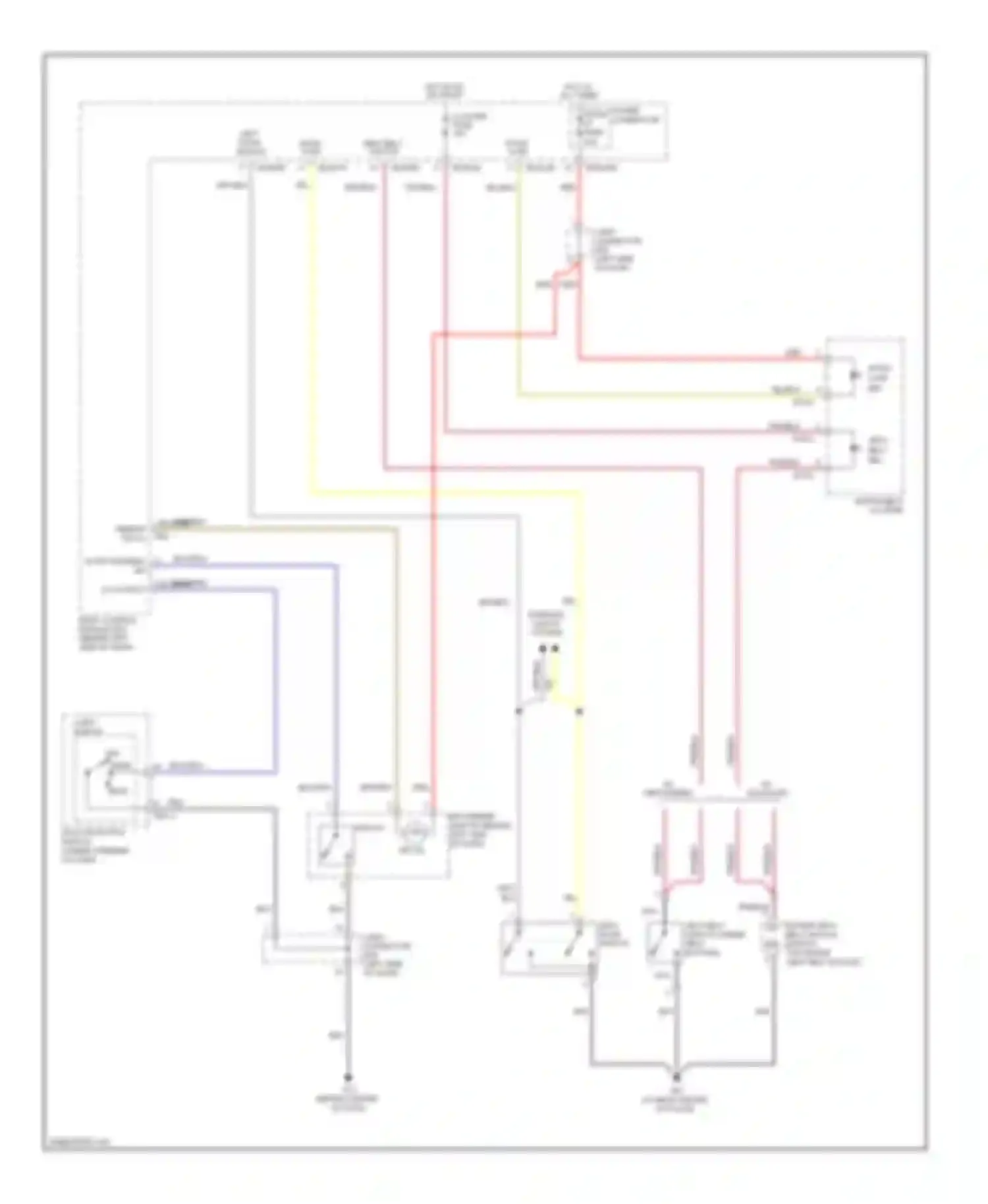 Tiburon Hyundai II facelift (2007-2009): Chime circuit