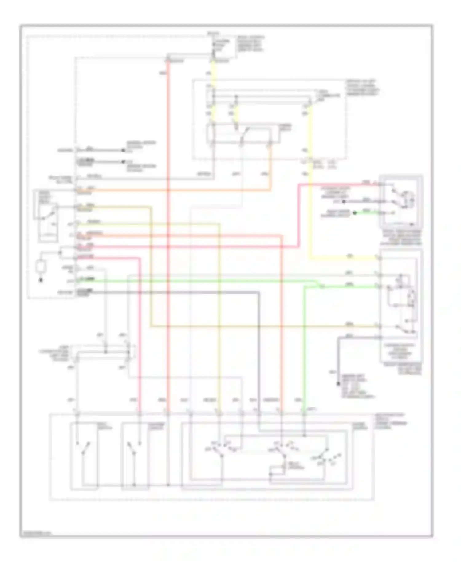 Tiburon Hyundai II facelift (2007-2009): Front wiper/washer circuit