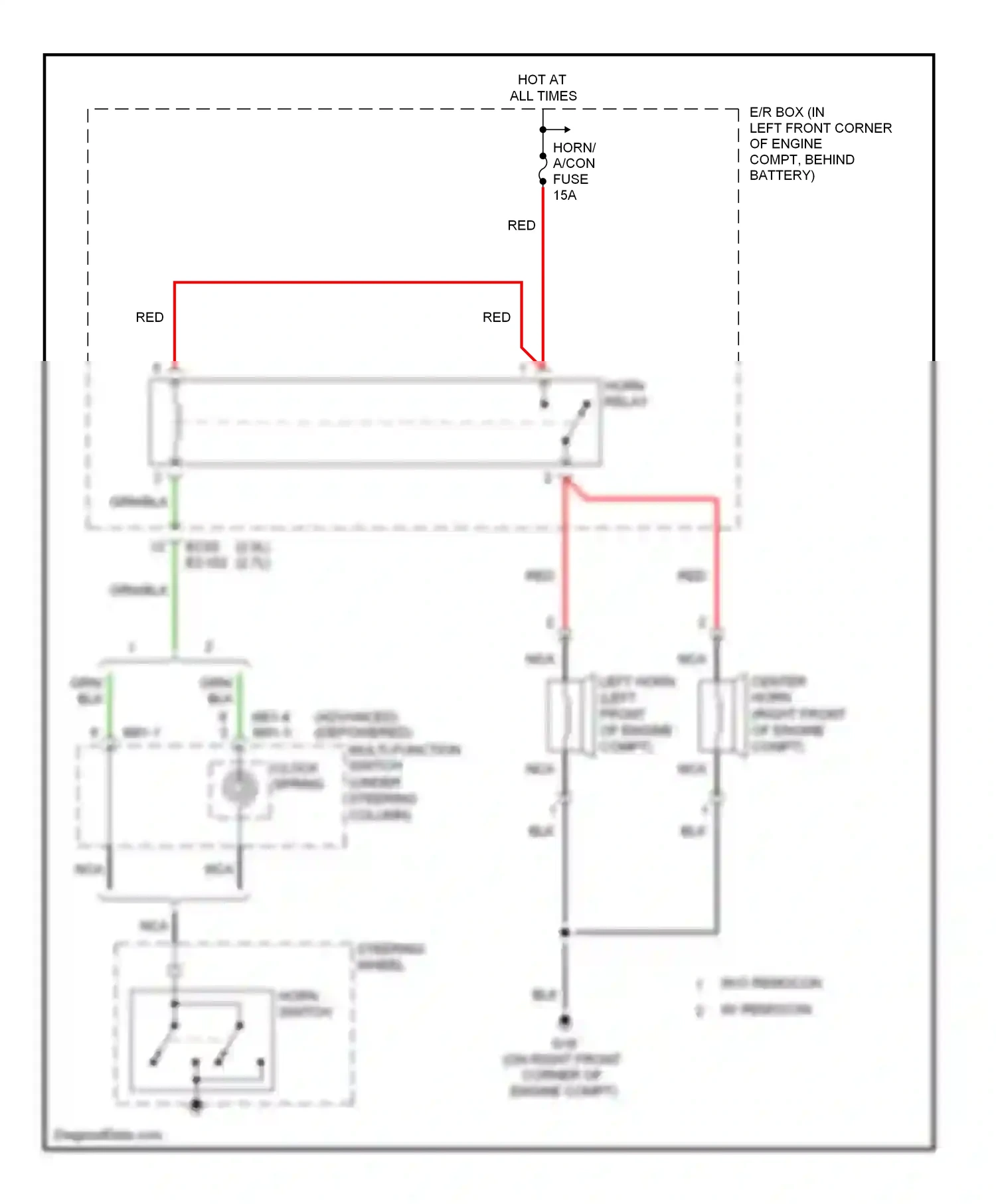 Wiring diagram advanced depowered for Hyundai Tiburon II facelift (2007-2009) (2 of 4)