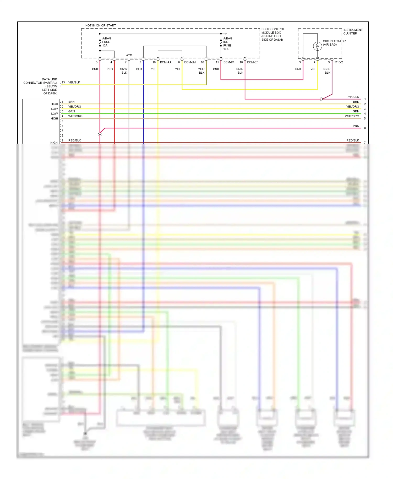 Wiring diagram bcm-aa for Hyundai Tiburon II facelift (2007-2009) (3 of 4)