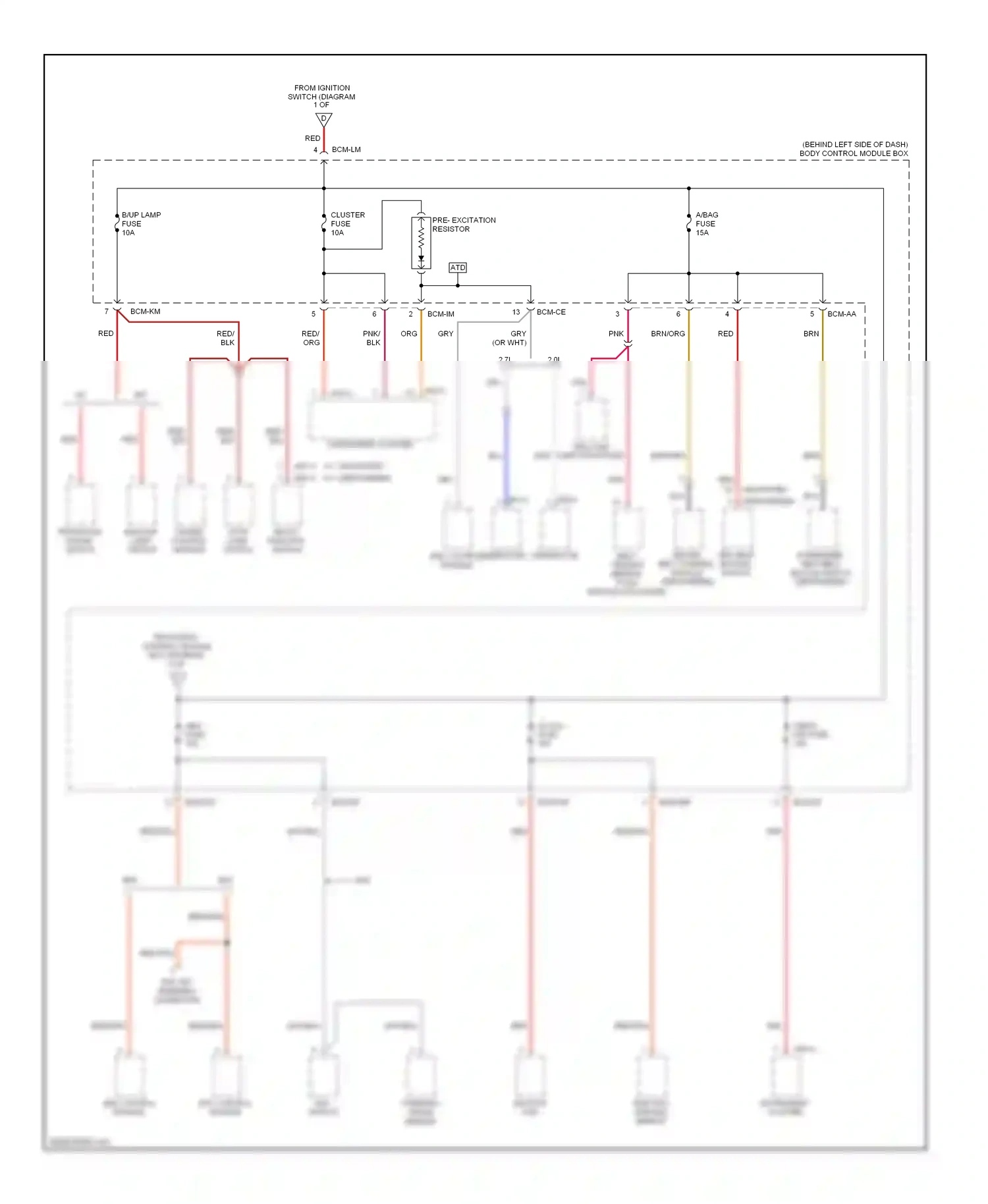 Wiring diagram bcm-aa for Hyundai Tiburon II facelift (2007-2009) (2 of 4)