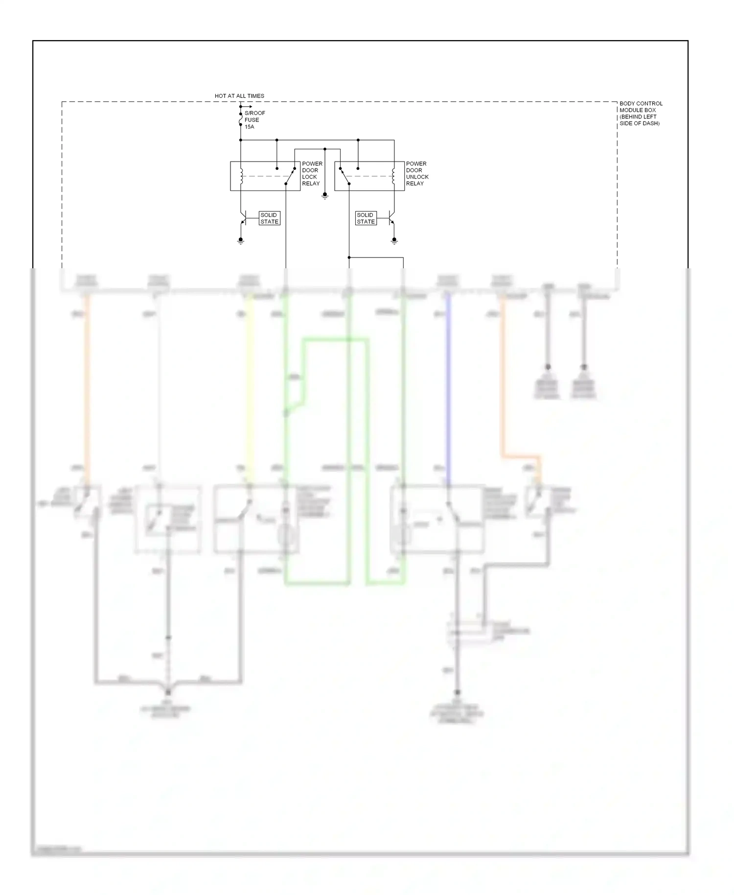 Wiring diagram bcm-ff for Hyundai Tiburon II facelift (2007-2009) (13 of 17)