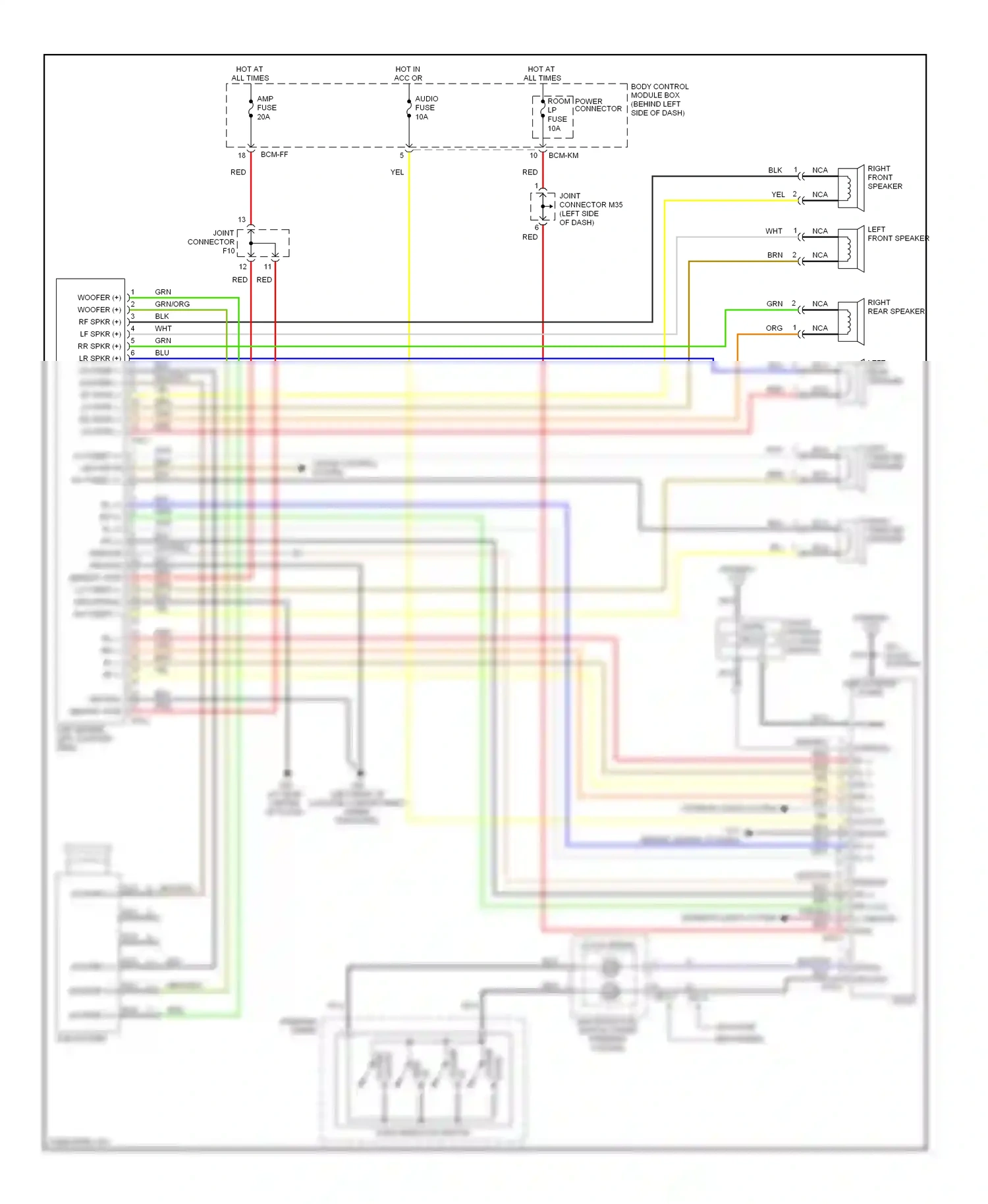 Wiring diagram clock- spring for Hyundai Tiburon II facelift (2007-2009) (3 of 4)