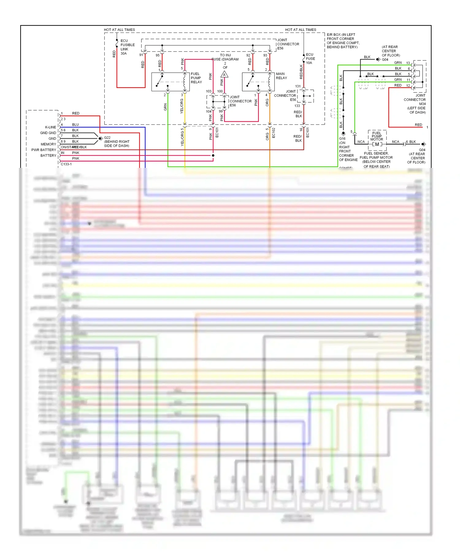 Wiring diagram cps ctrl for Hyundai Tiburon II facelift (2007-2009) (1 of 1)