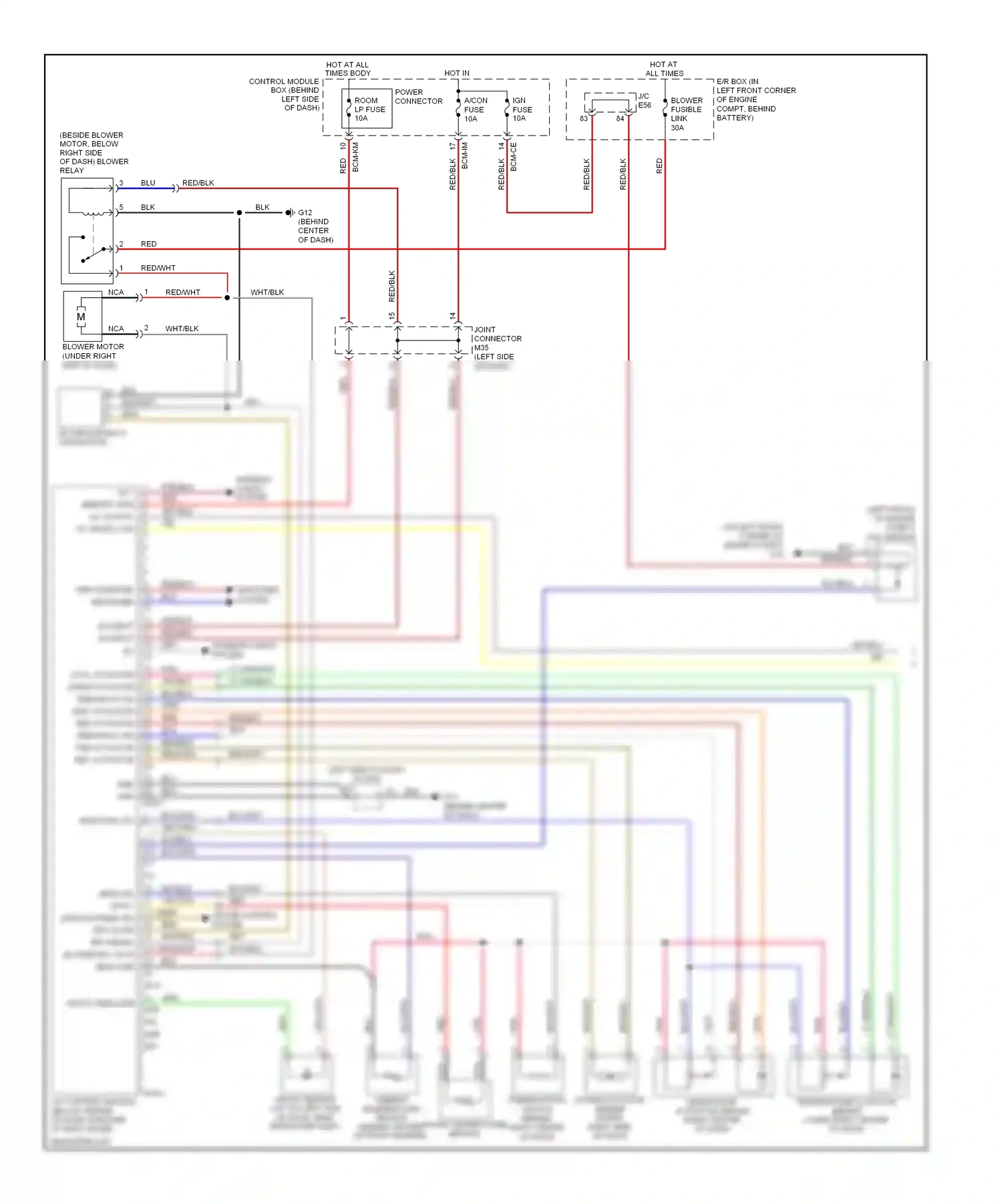 Wiring diagram defogger system for Hyundai Tiburon II facelift (2007-2009) (1 of 3)