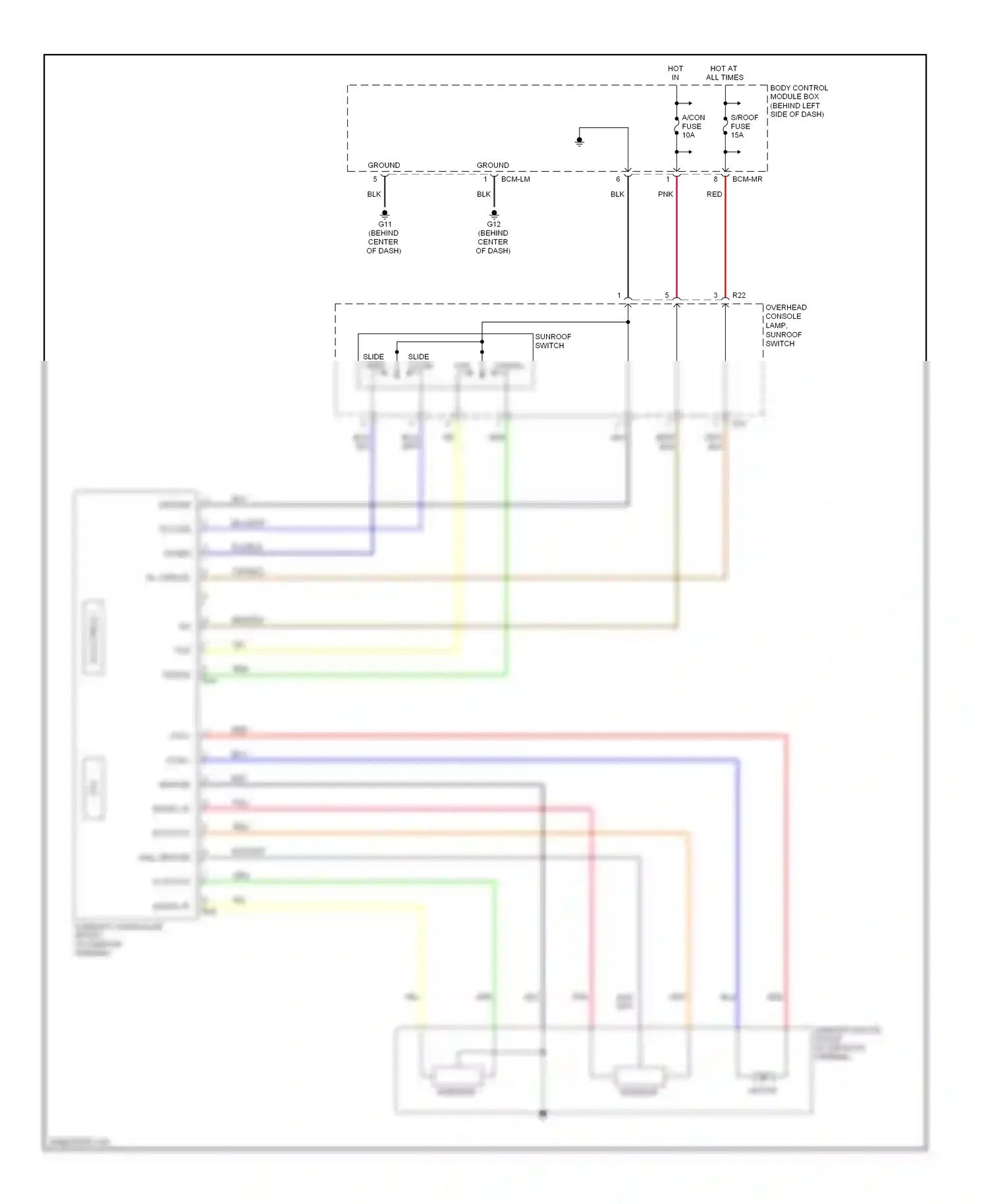 Wiring diagram h/sensor h for Hyundai Tiburon II facelift (2007-2009) (1 of 1)