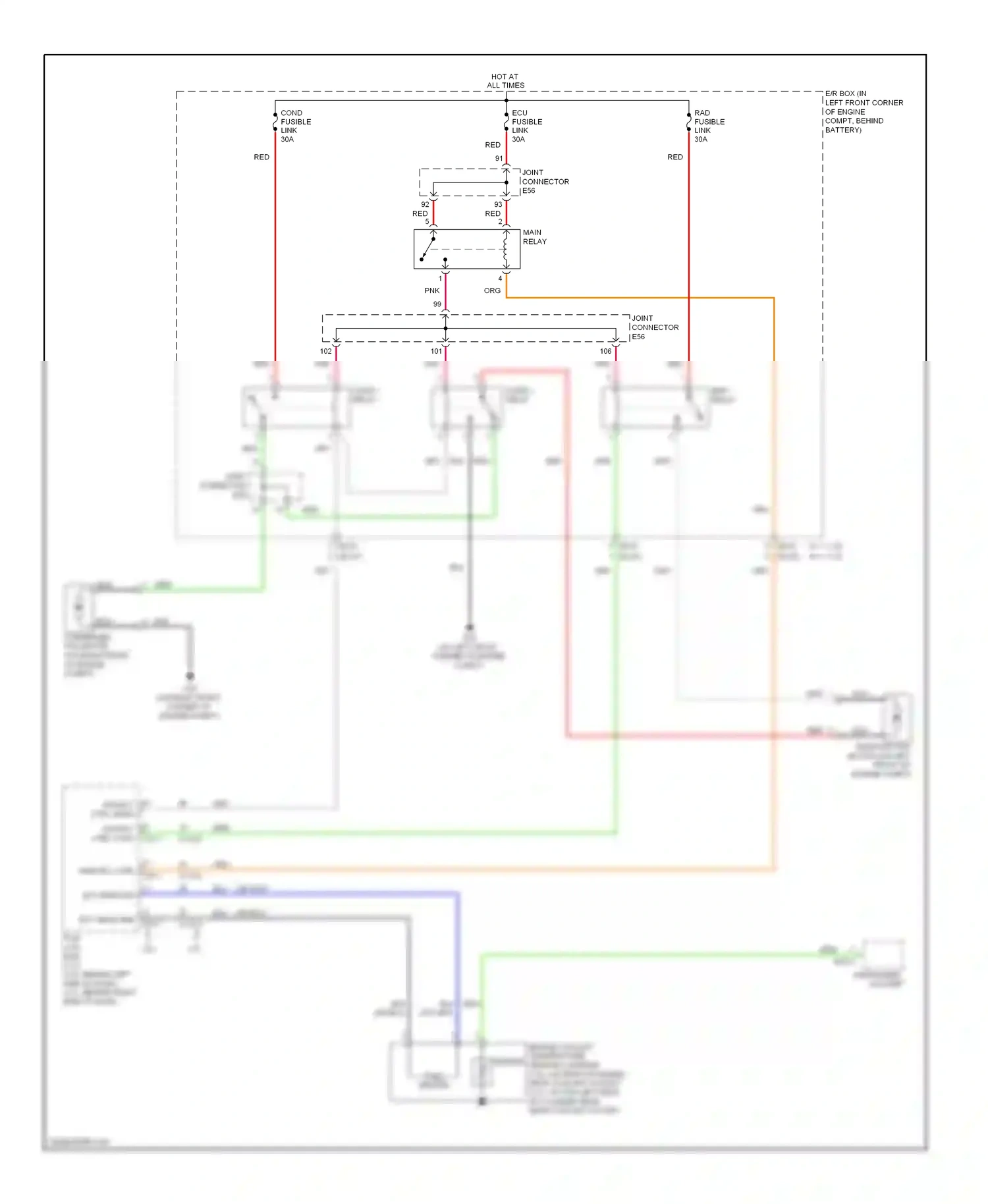 Wiring diagram main rly ctrl for Hyundai Tiburon II facelift (2007-2009) (2 of 3)