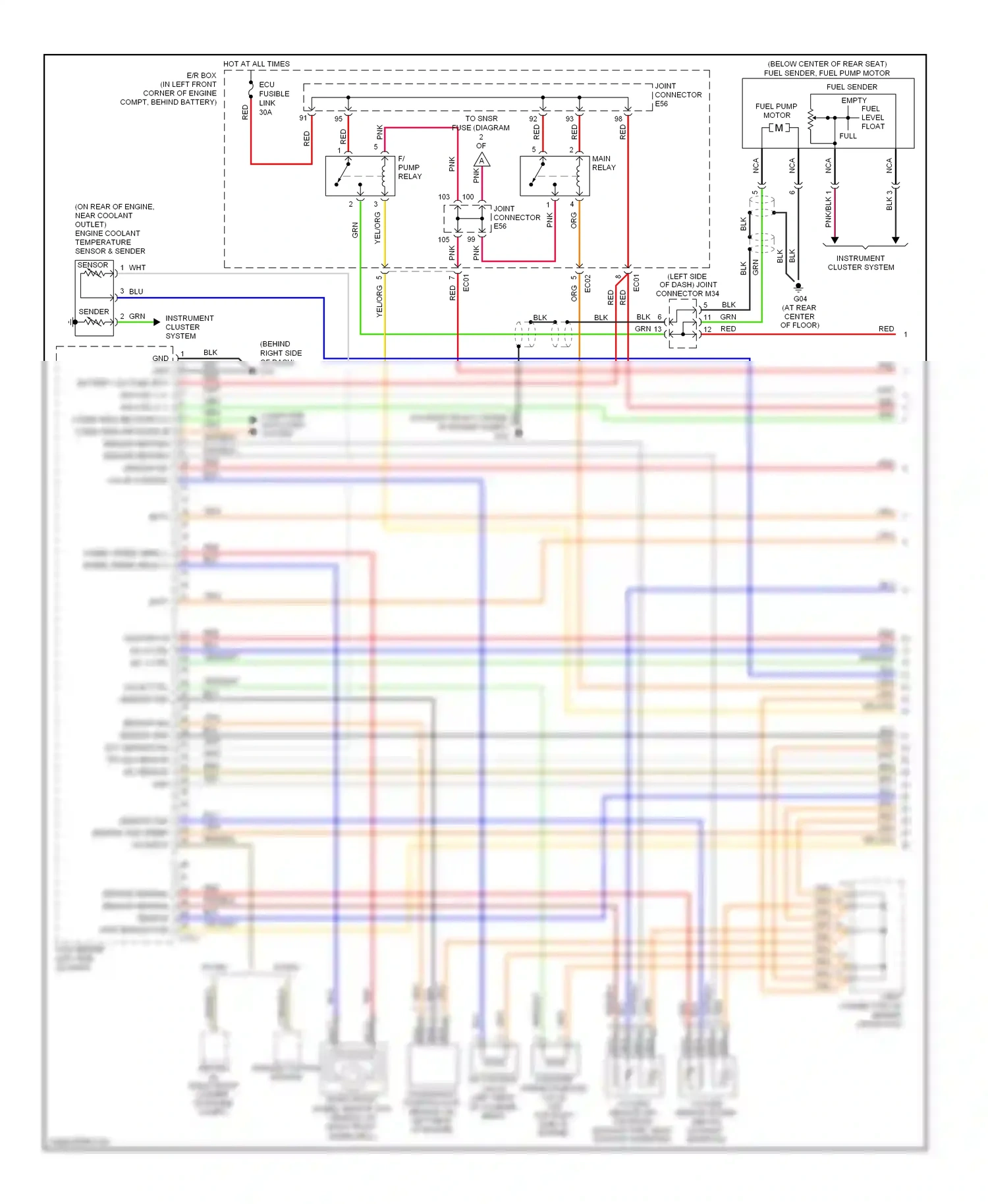Wiring diagram sensor gnd sensor gnd speed sig input for Hyundai Tiburon II facelift (2007-2009) (1 of 1)