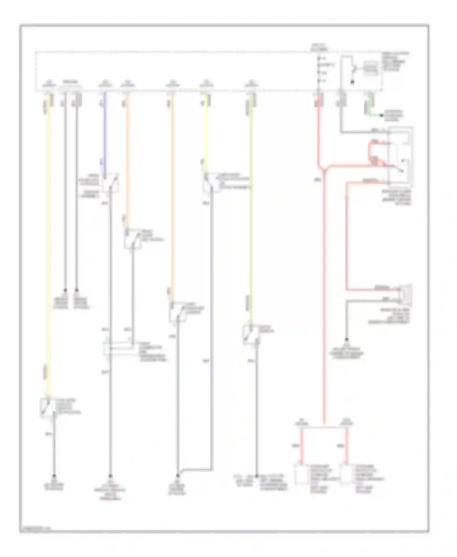 Tiburon Hyundai II (2002-2007): Forced entry circuit