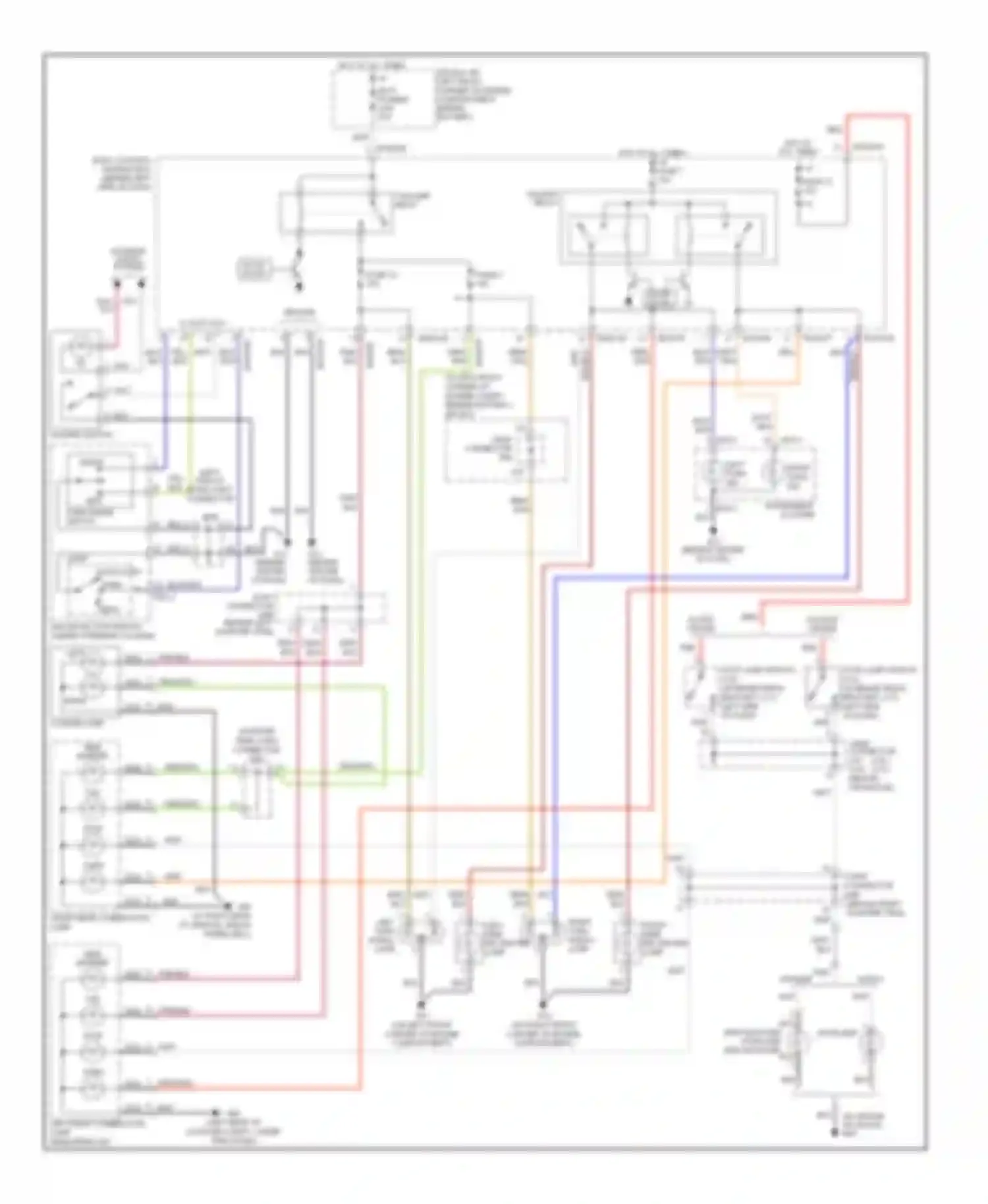 Tiburon Hyundai II (2002-2007): Exterior lamps circuit