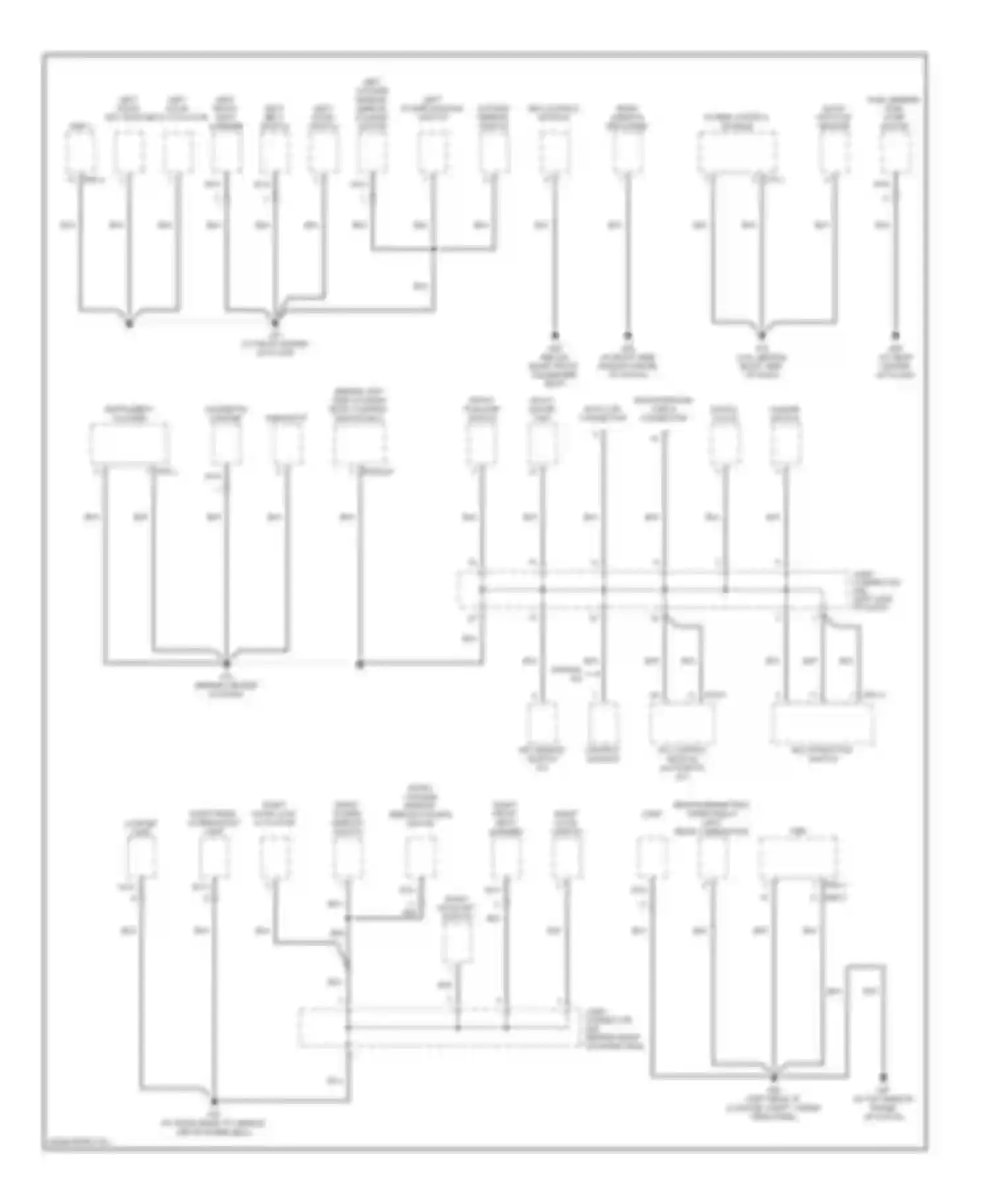 Tiburon Hyundai II (2002-2007): Ground distribution circuit (1 of 3)