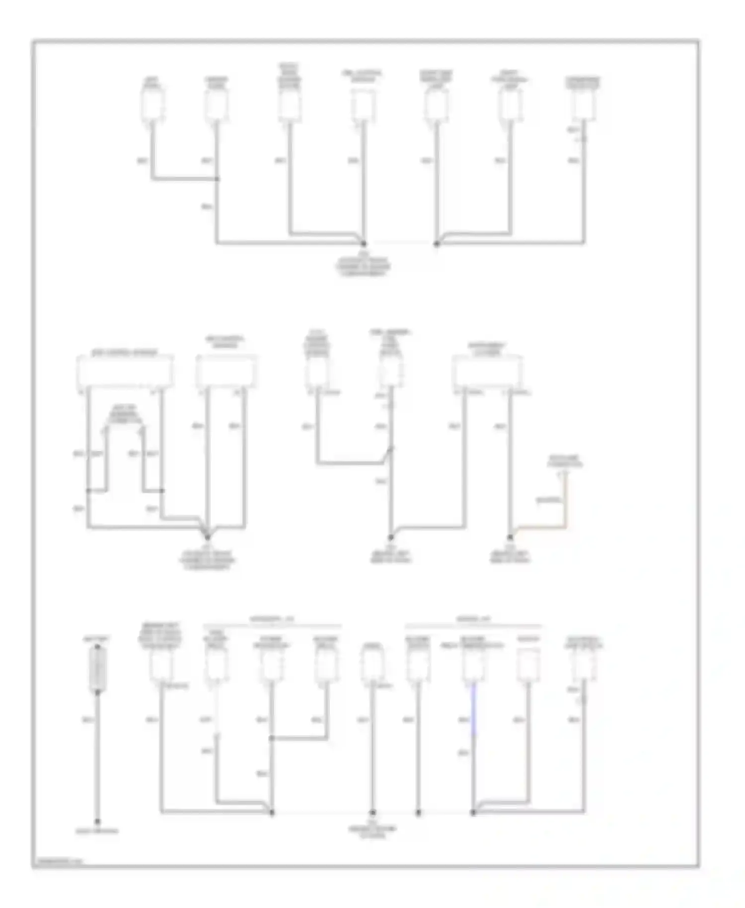 Tiburon Hyundai II (2002-2007): Ground distribution circuit (3 of 3)