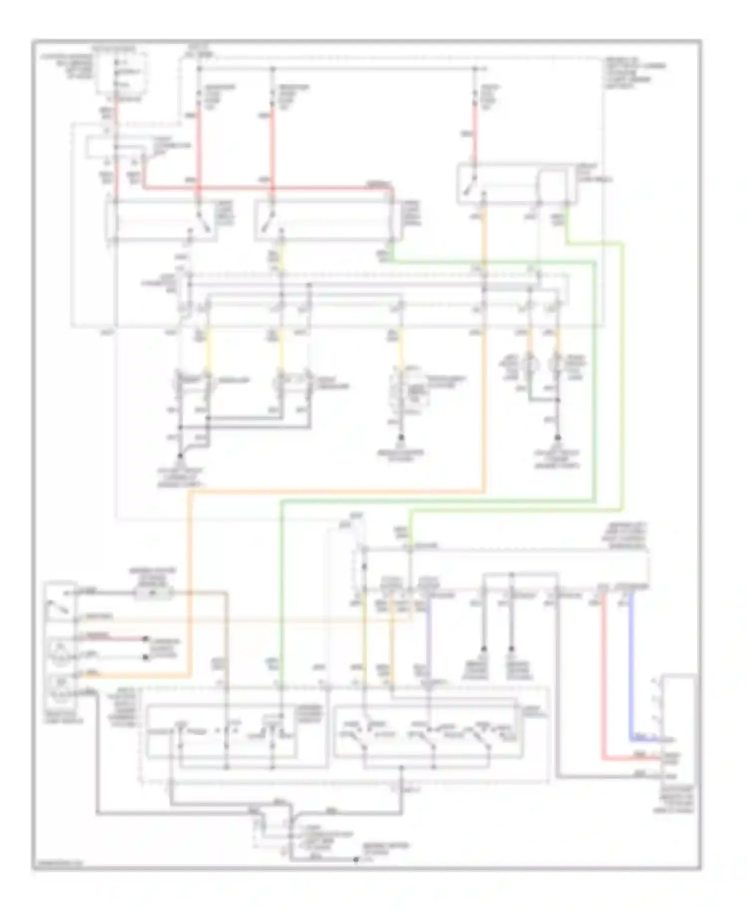 Tiburon Hyundai II (2002-2007): Headlights circuit, with autolamps