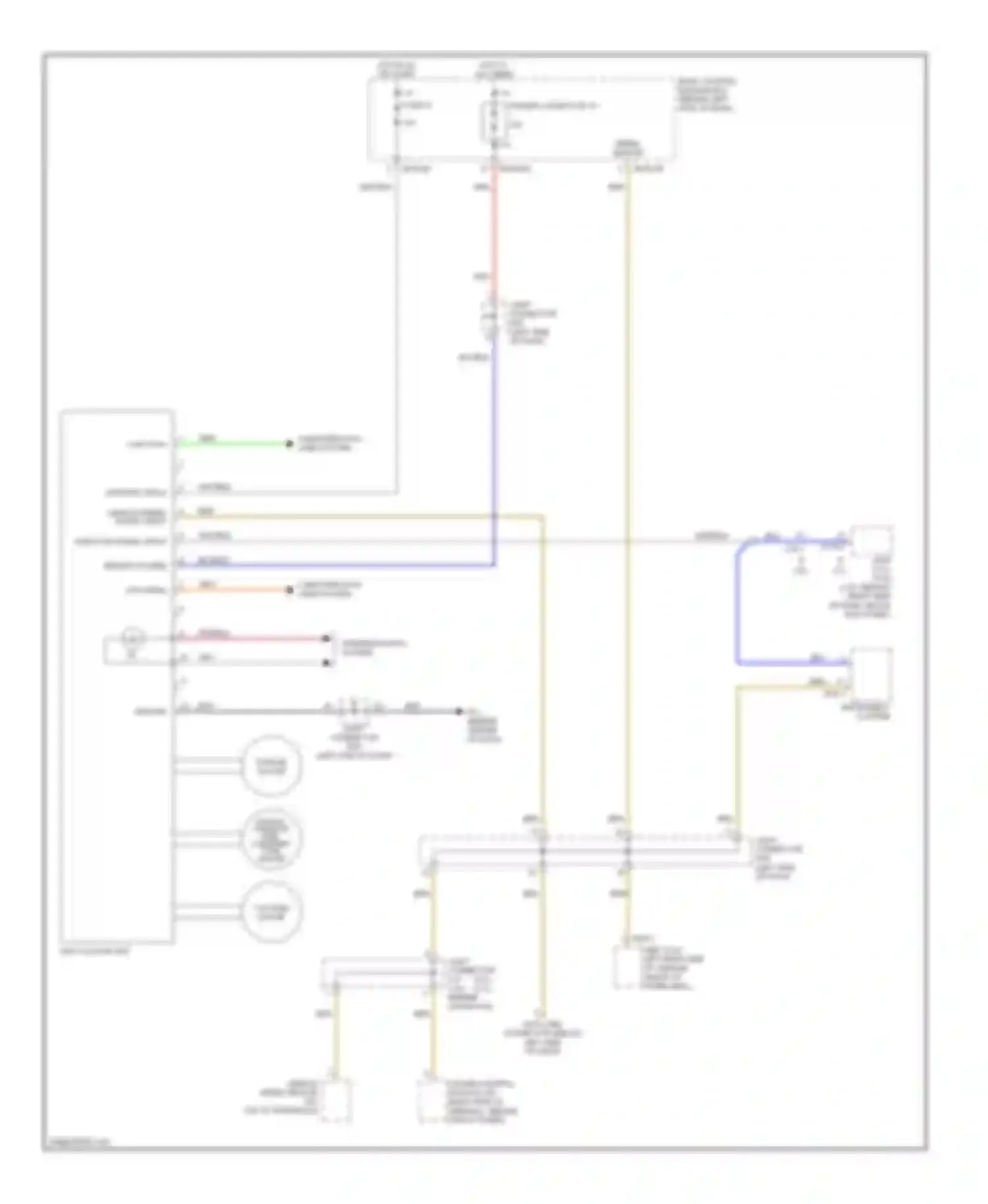 Tiburon Hyundai II (2002-2007): Multi-gauge unit circuit