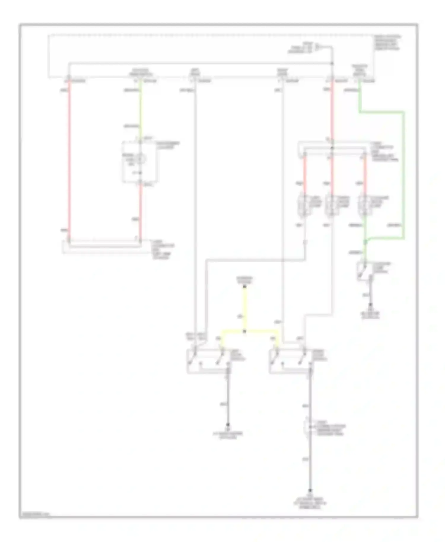 Tiburon Hyundai II (2002-2007): Courtesy lamps circuit (2 of 2)
