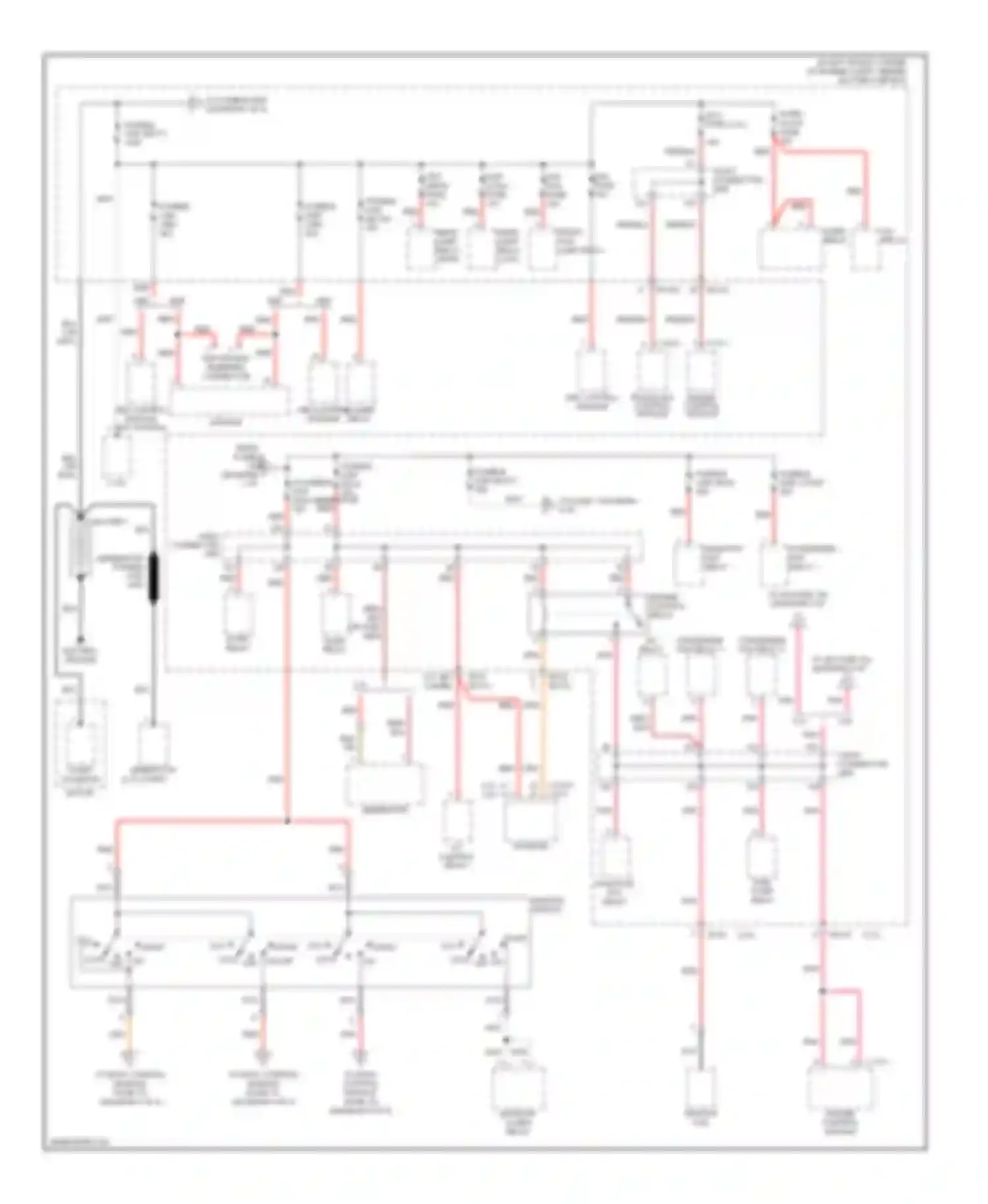 Tiburon Hyundai II (2002-2007): Power distribution circuit (1 of 8)