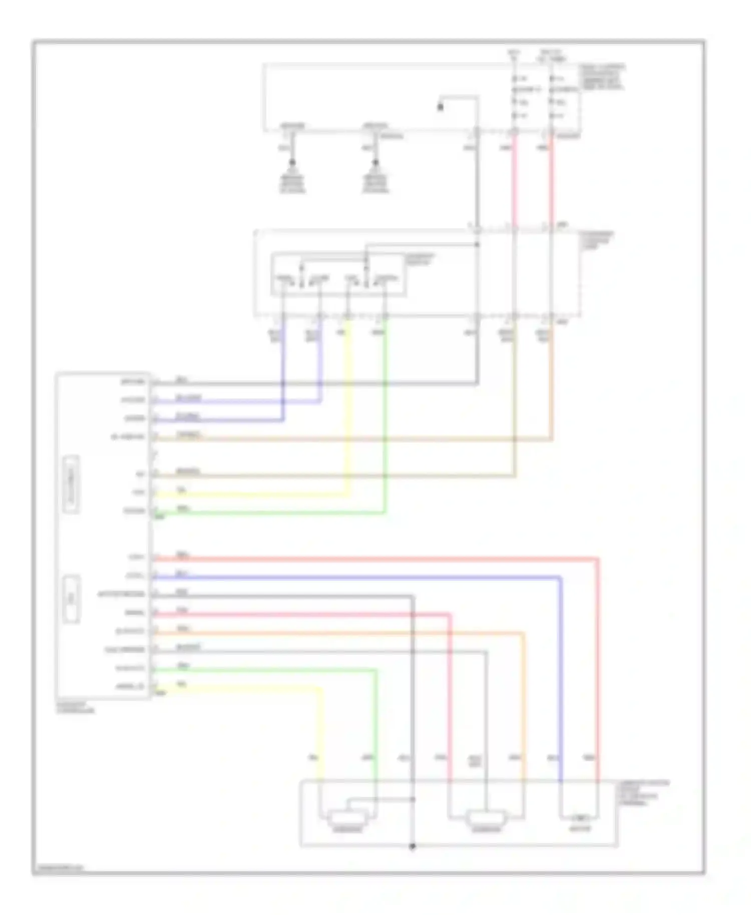 Tiburon Hyundai II (2002-2007): Power top/sunroof circuit
