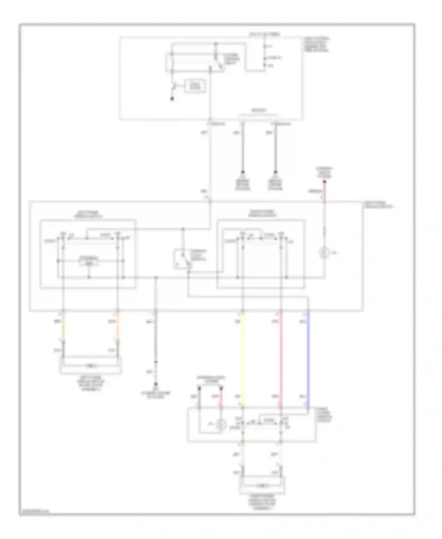 Tiburon Hyundai II (2002-2007): Power windows circuit