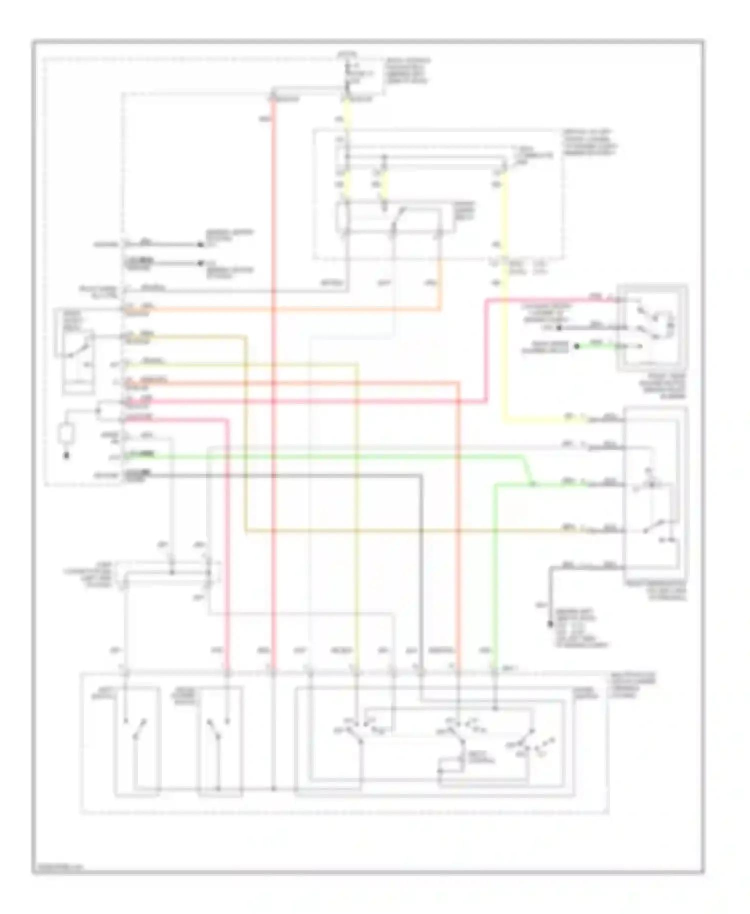 Tiburon Hyundai II (2002-2007): Front wiper/washer circuit