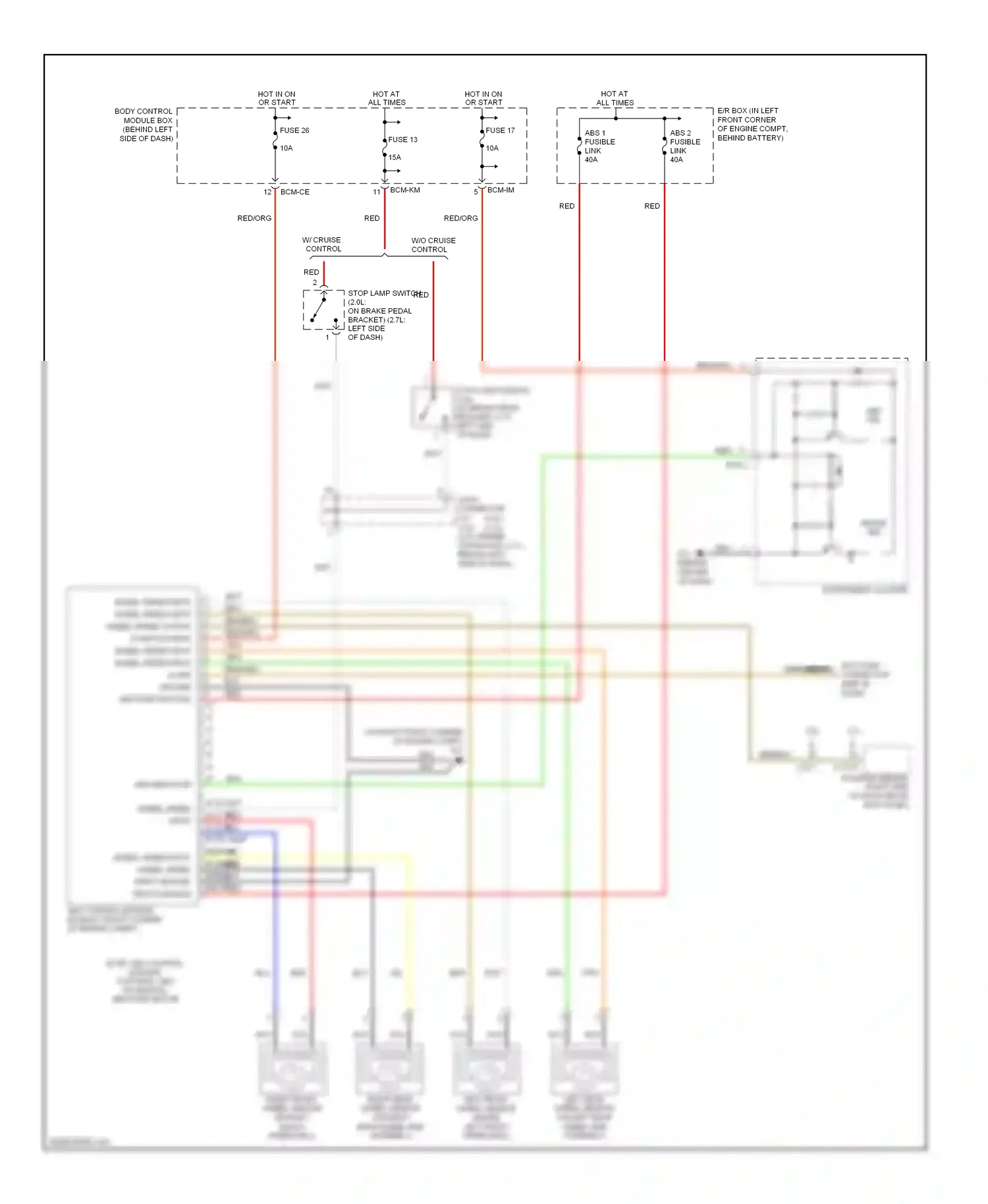 Wiring diagram abs ind. for Hyundai Tiburon II (2002-2007) (2 of 3)