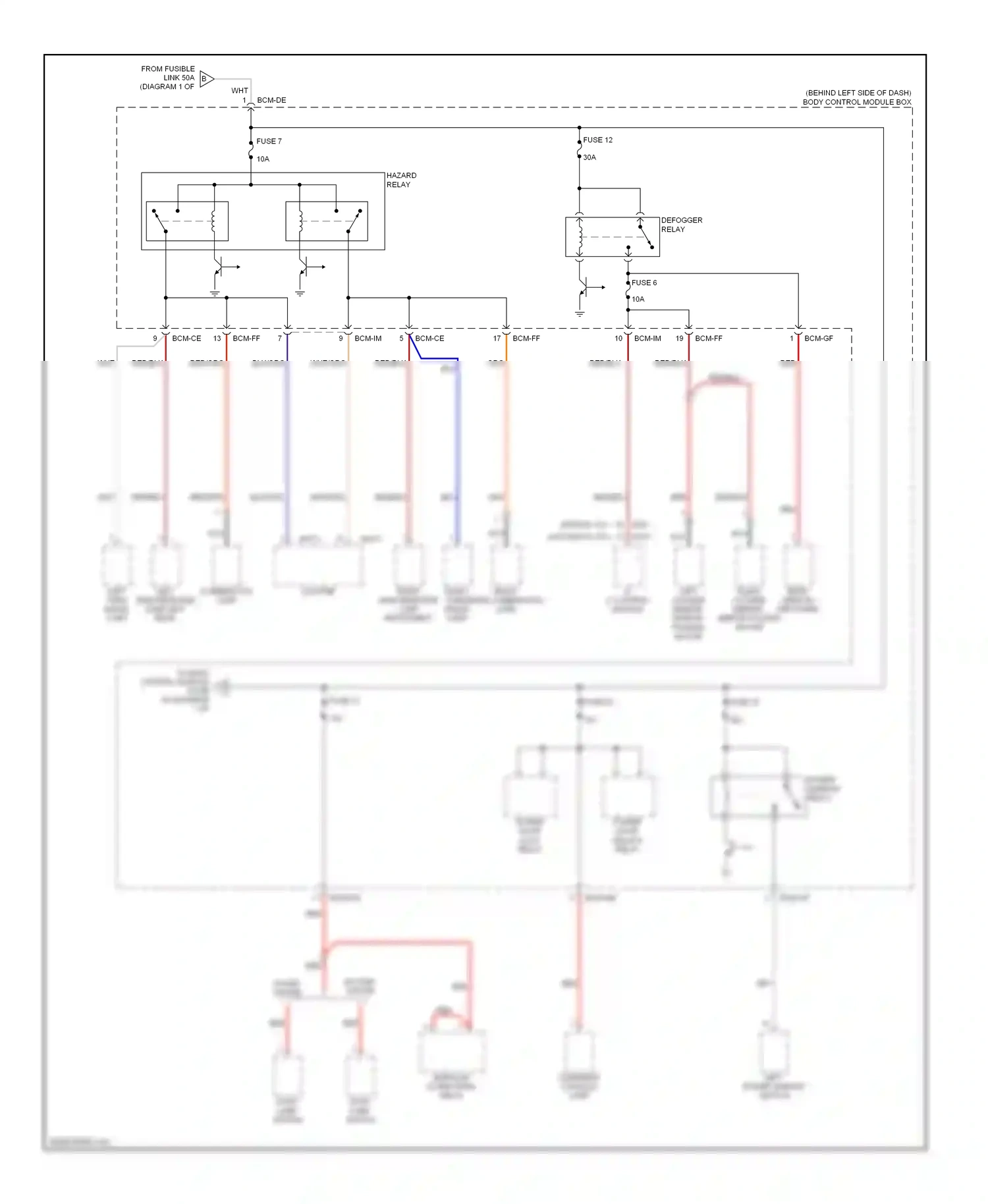 Wiring diagram bcm-ff for Hyundai Tiburon II (2002-2007) (8 of 17)